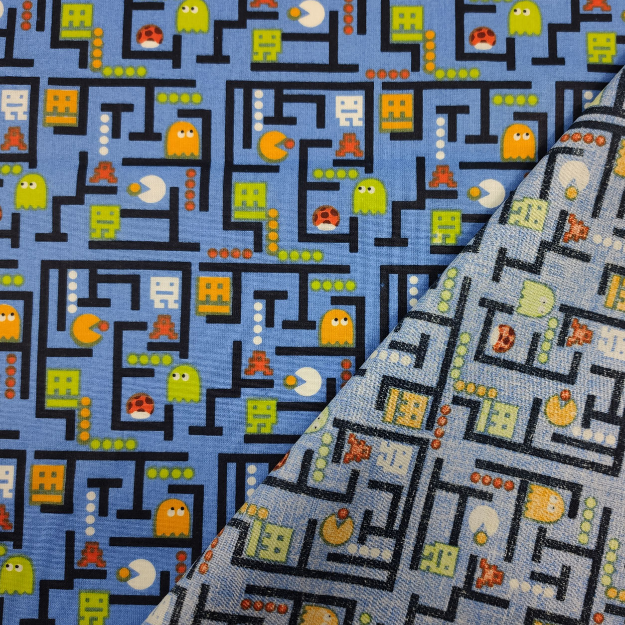 Tessuto Cotone Pac-Man