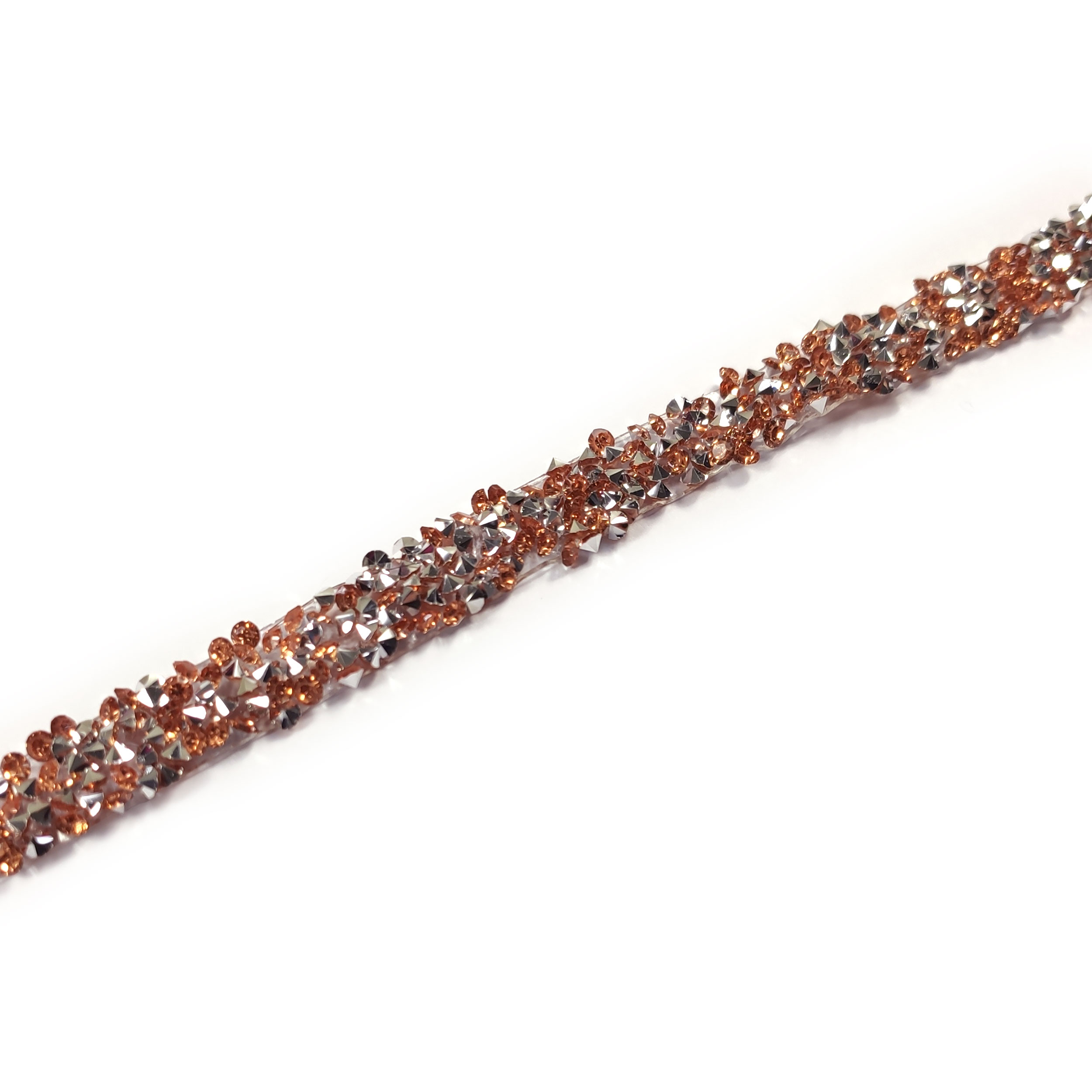 Passamaneria Perle e Strass tipo Swarovski Termoadesiva Image