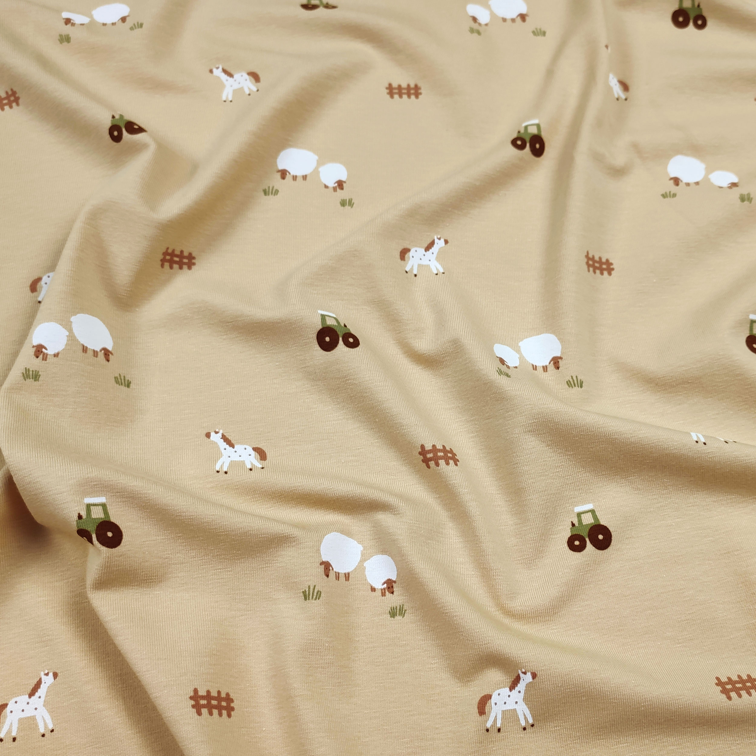 Maglina Cotone Fattoria Sfondo Beige Image