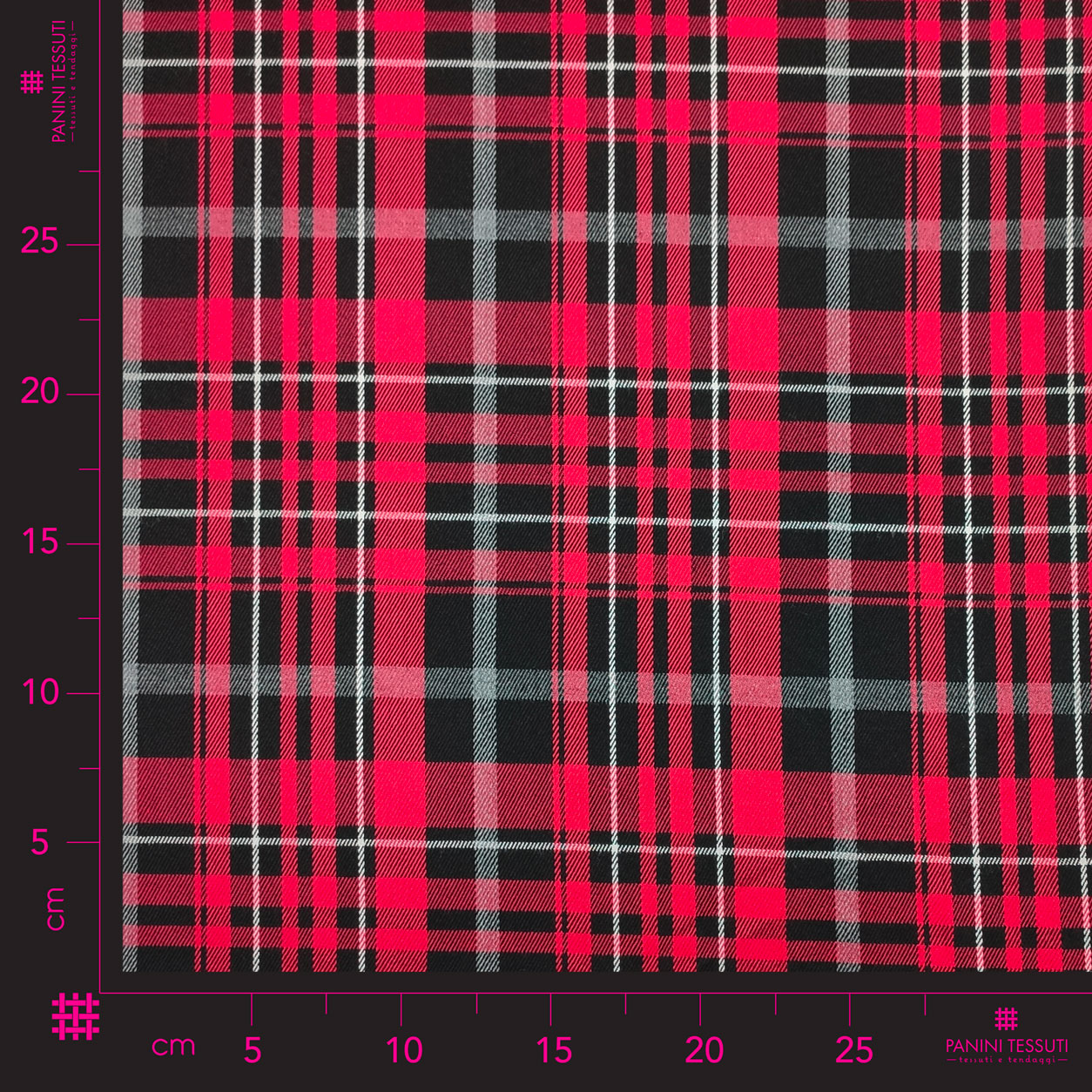 Tartan Quadri Rosso e Nero
