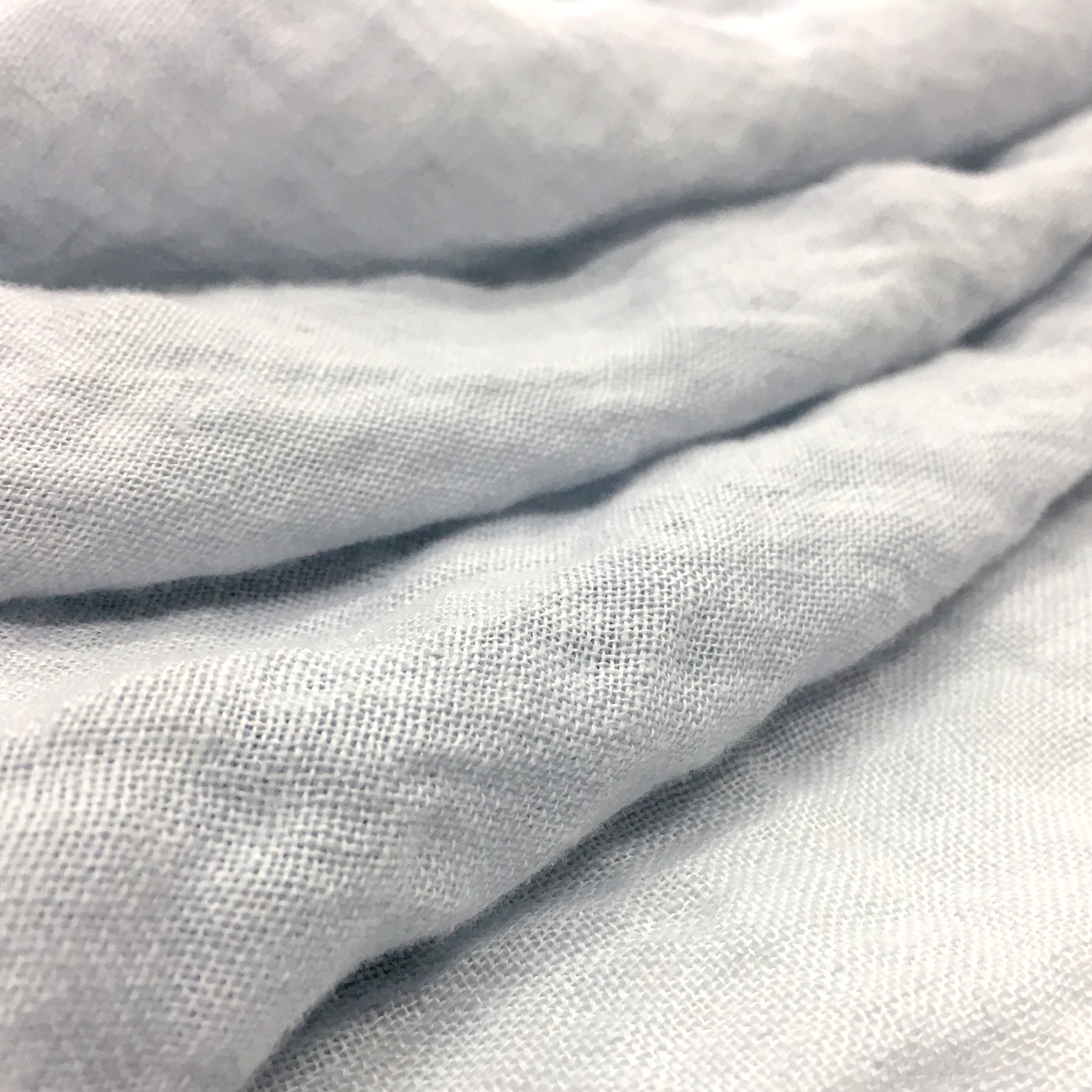 Tessuto Tenda in 100% Lino Stropicciato Grigio Polvere Image