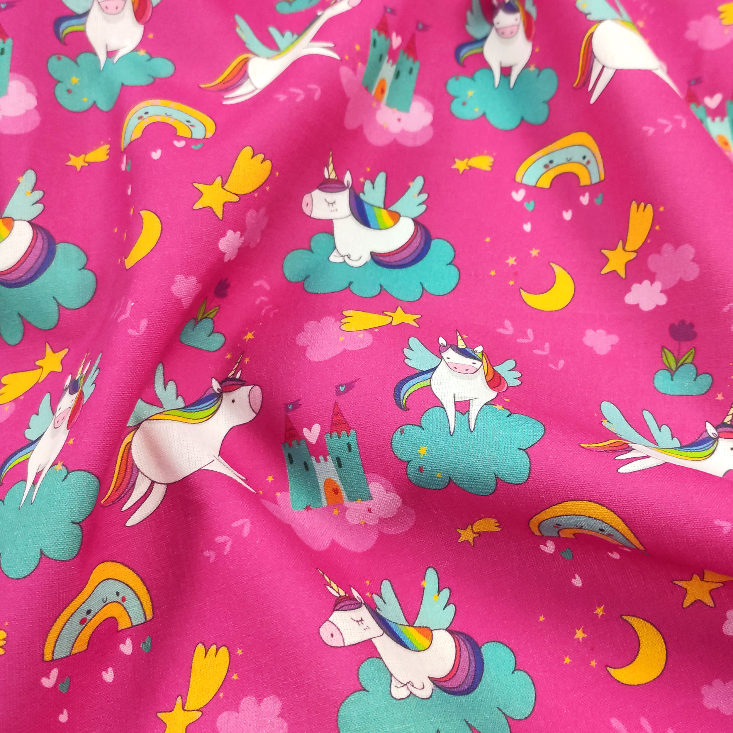 Cotone Unicorni e Castelli Piccoli
