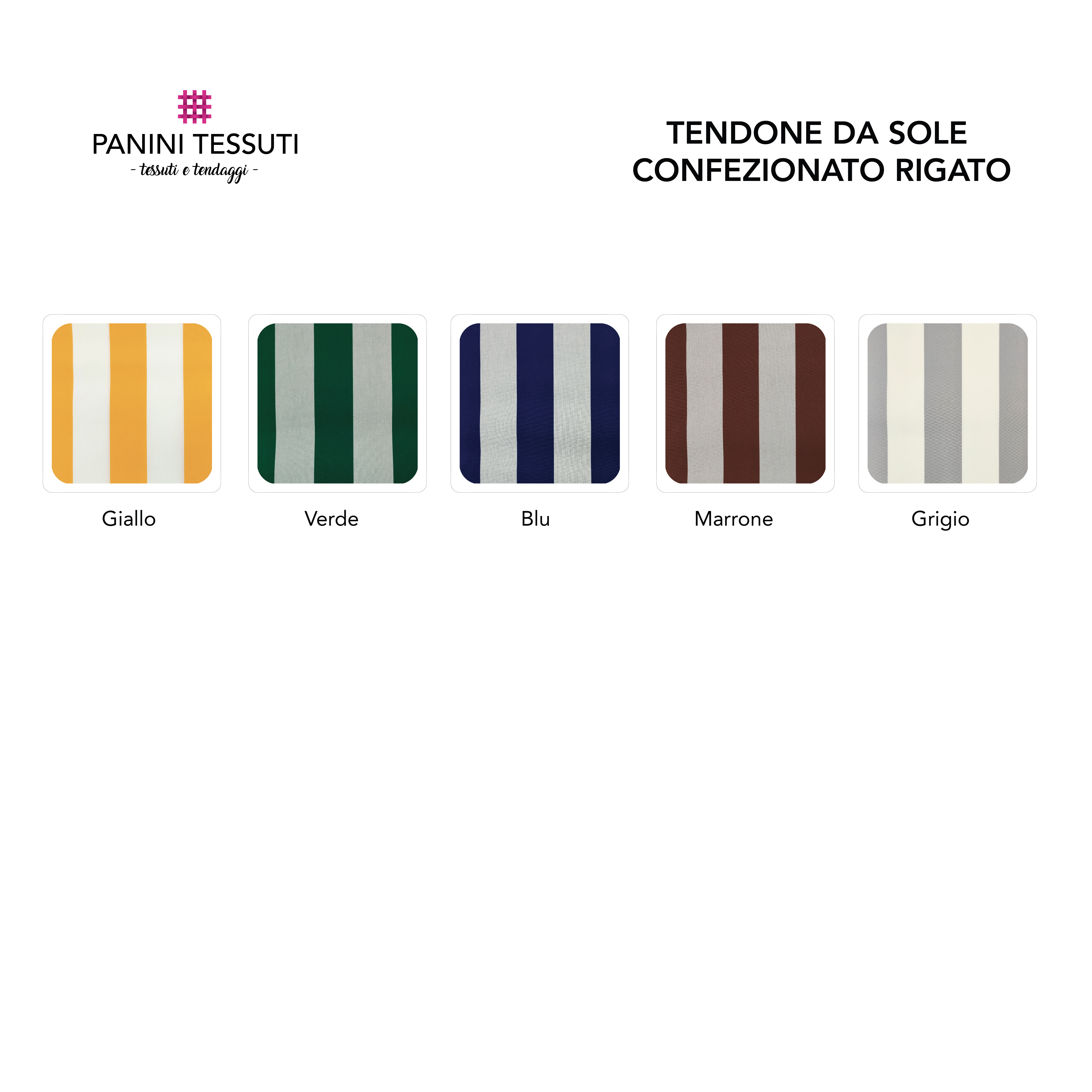Tendone da Sole Confezionato Rigato Image