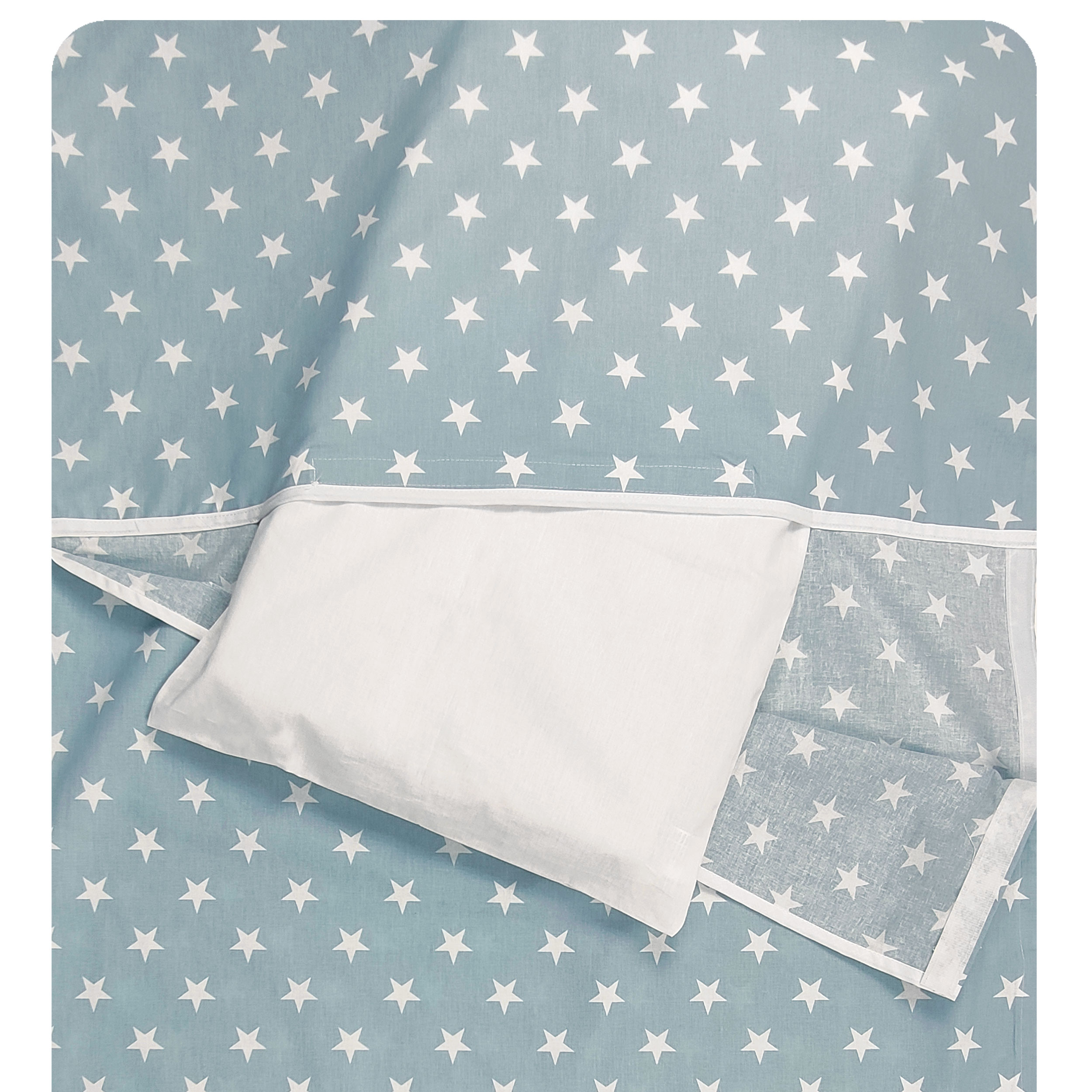Sacco Nanna Estivo con Stelle Bianche Sfondo Azzurro