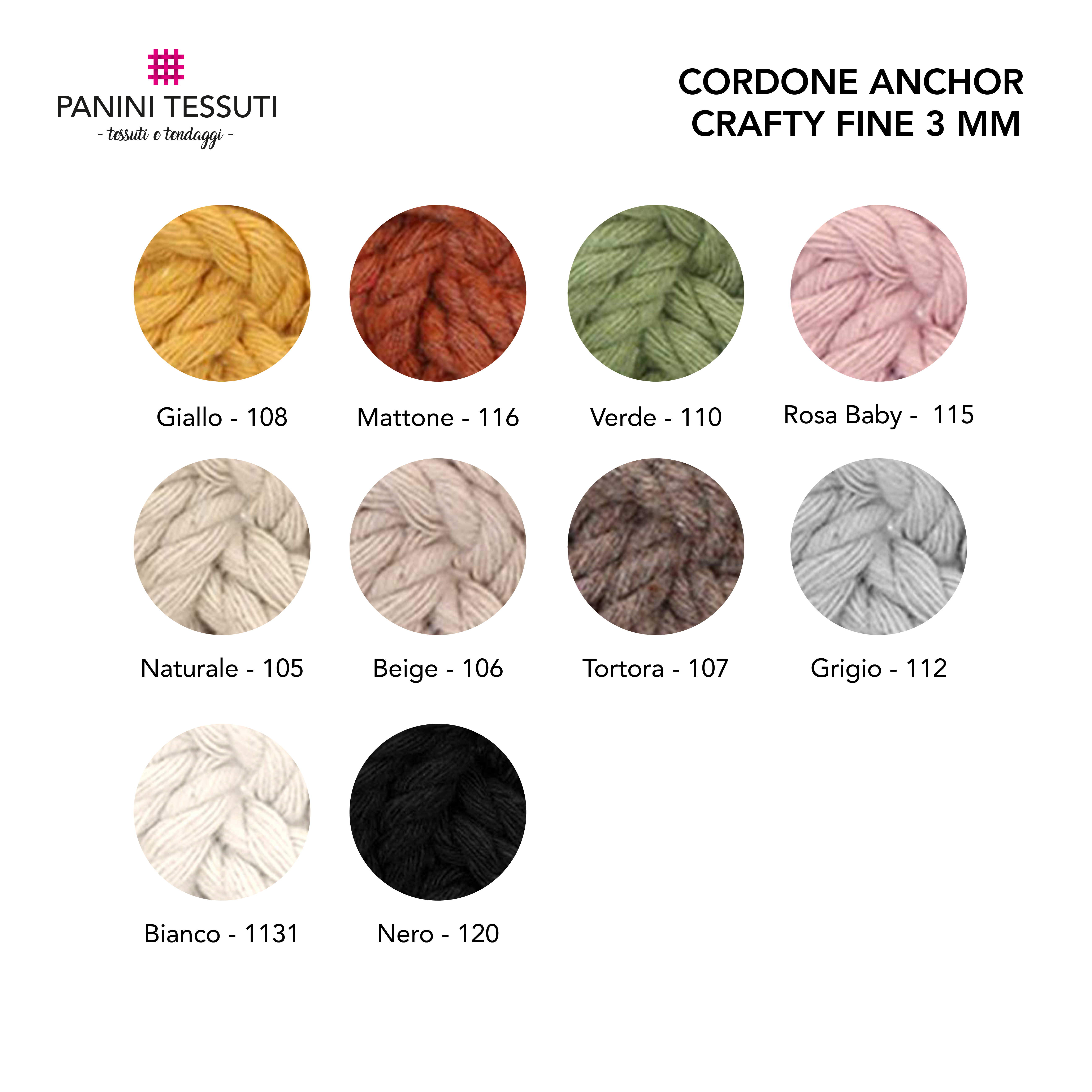 Cordone Anchor Crafty Fine 3 mm Image