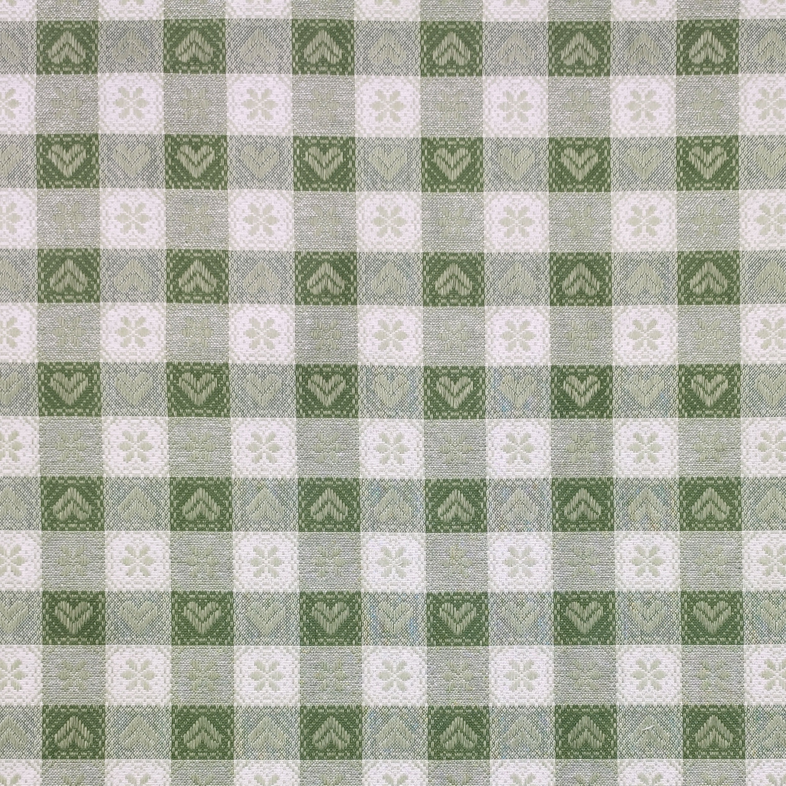 TST Tovaglia In Tessuto 152x254 Cm - Colore Rosso E Verde - Homwe Linen