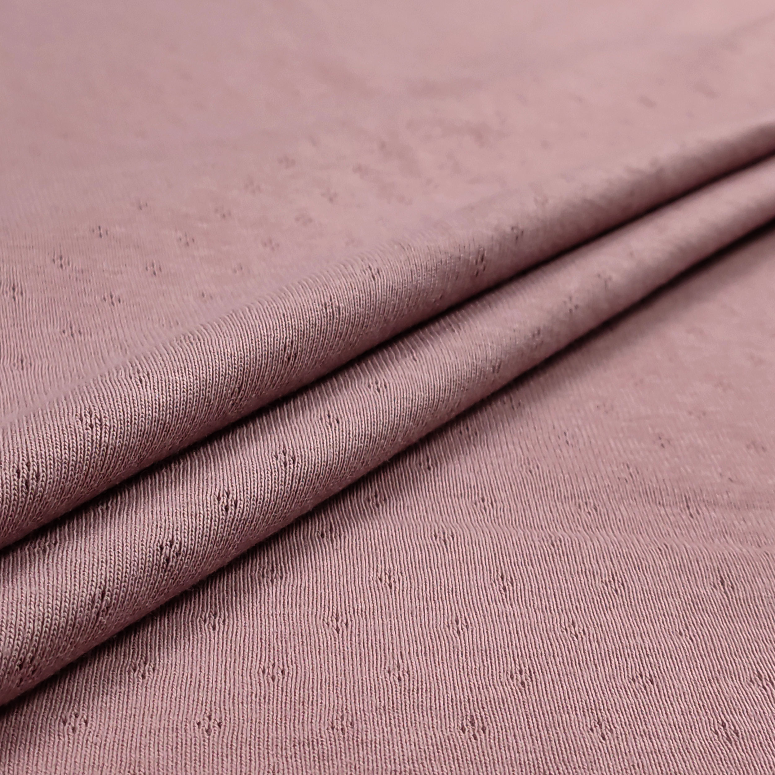 Jersey Cotone Fiori Traforati su Sfondo Rosa Image