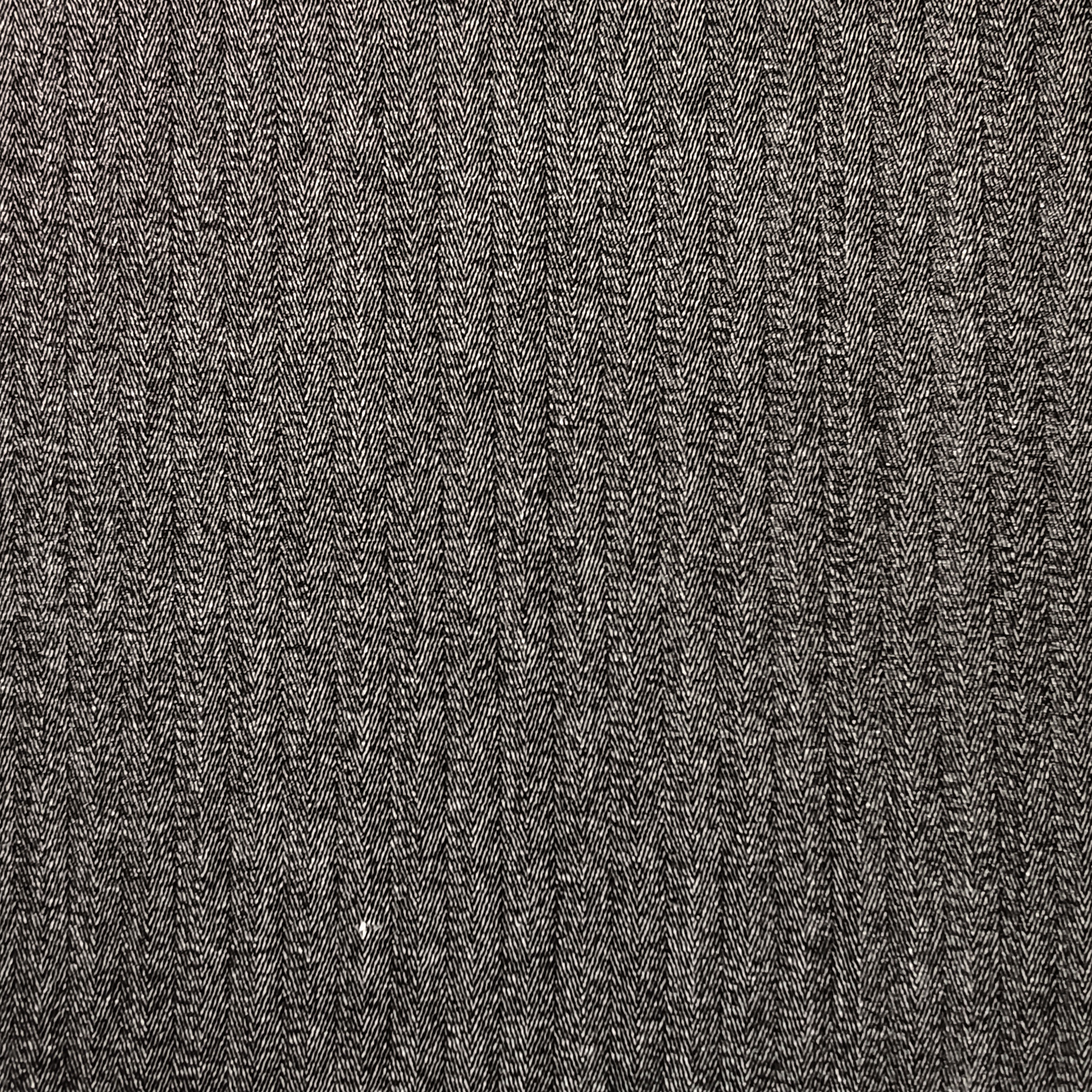 Tessuto Cappotto Spigato Bianco e Nero