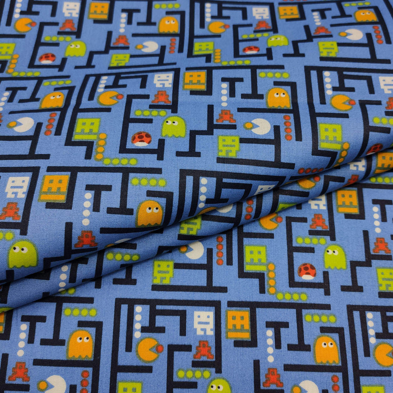 Tessuto Cotone Pac-Man
