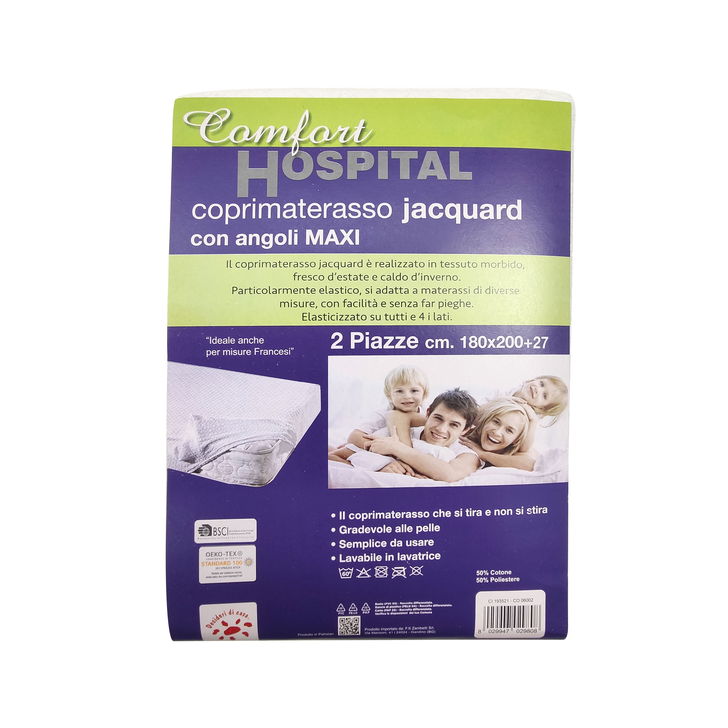 Coprimaterasso Jacquard con Angoli Maxi 2 Piazze Image
