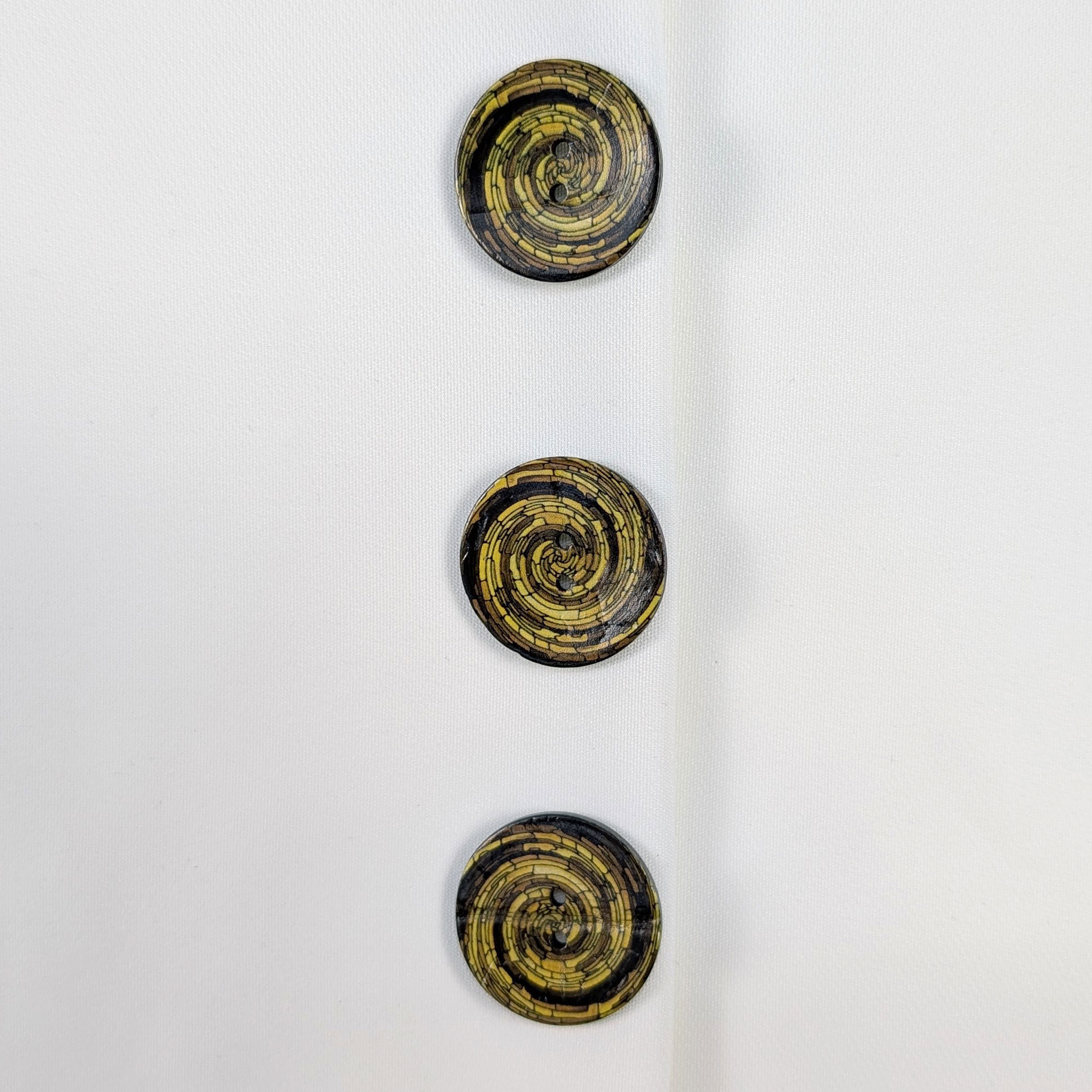 Bottone Spirale Giallo 2 Fori Image