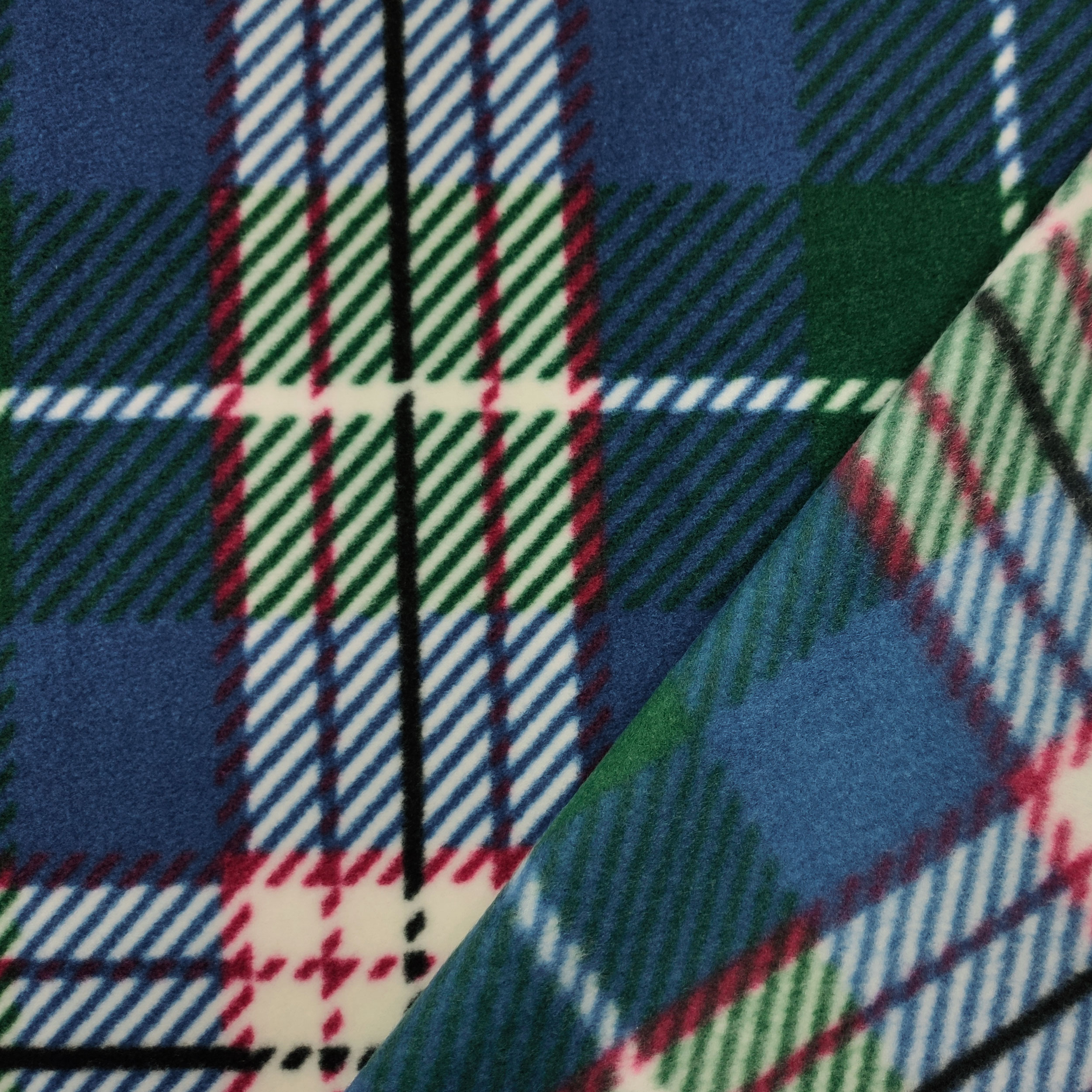 Pile Tartan Toni del Blu e Verde