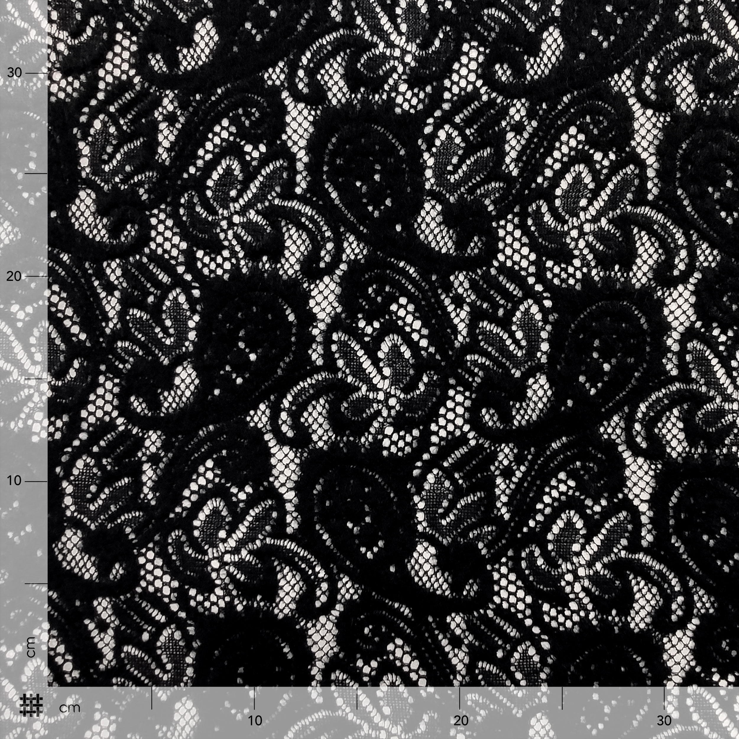 Pizzo in Misto Lana Nero Image