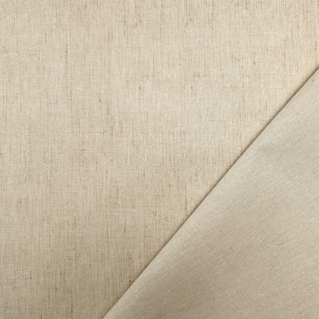 Tessuto Tovaglia Resinata Misto Lino Beige Image