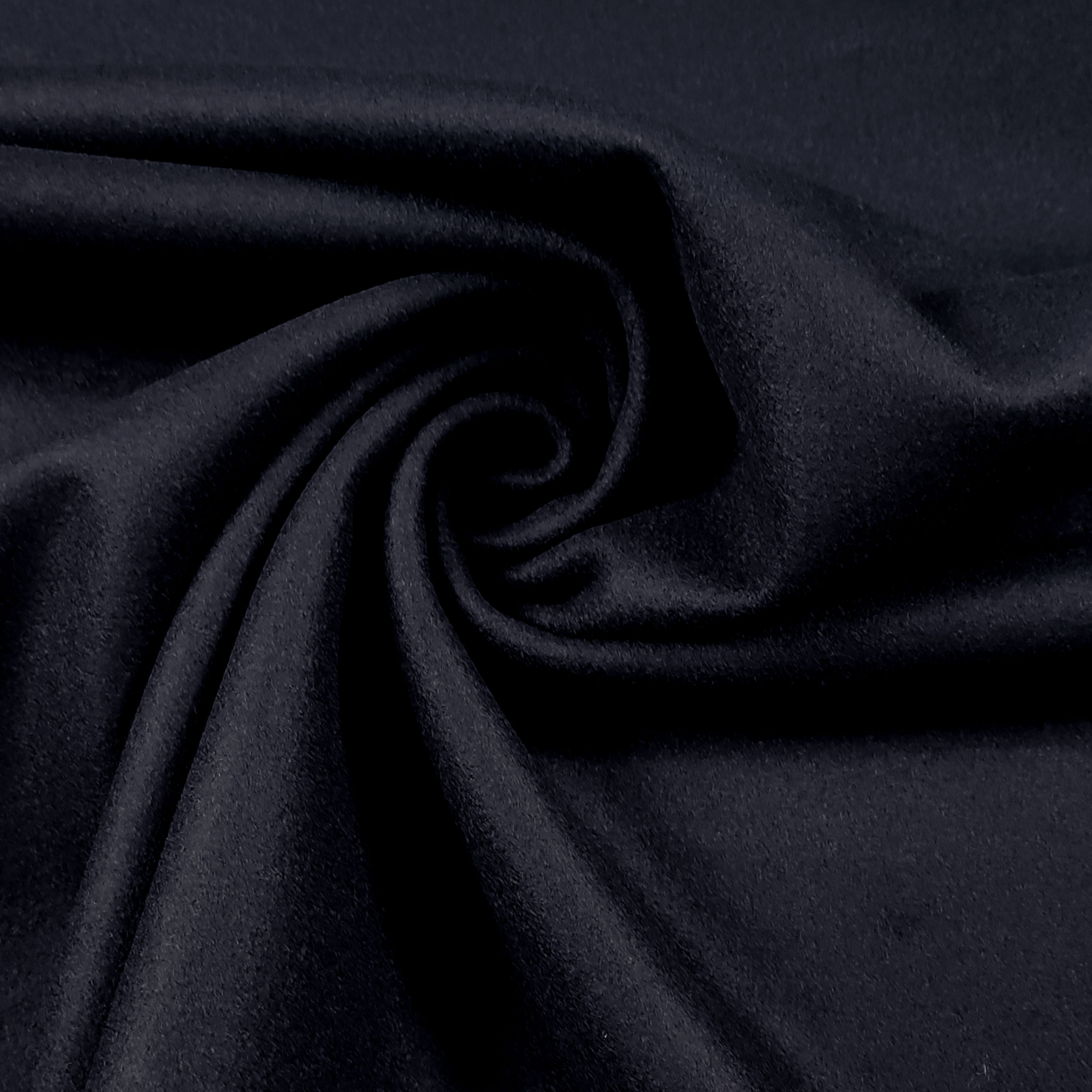Cappotto Invernale Misto Lana Blu Scuro