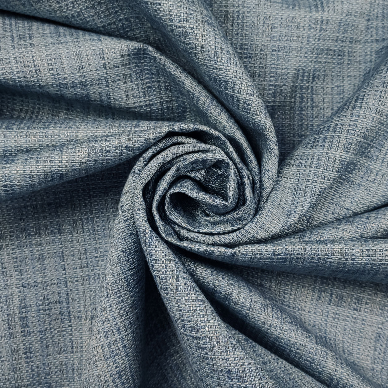 Tessuto Jacquard Melange Azzurro