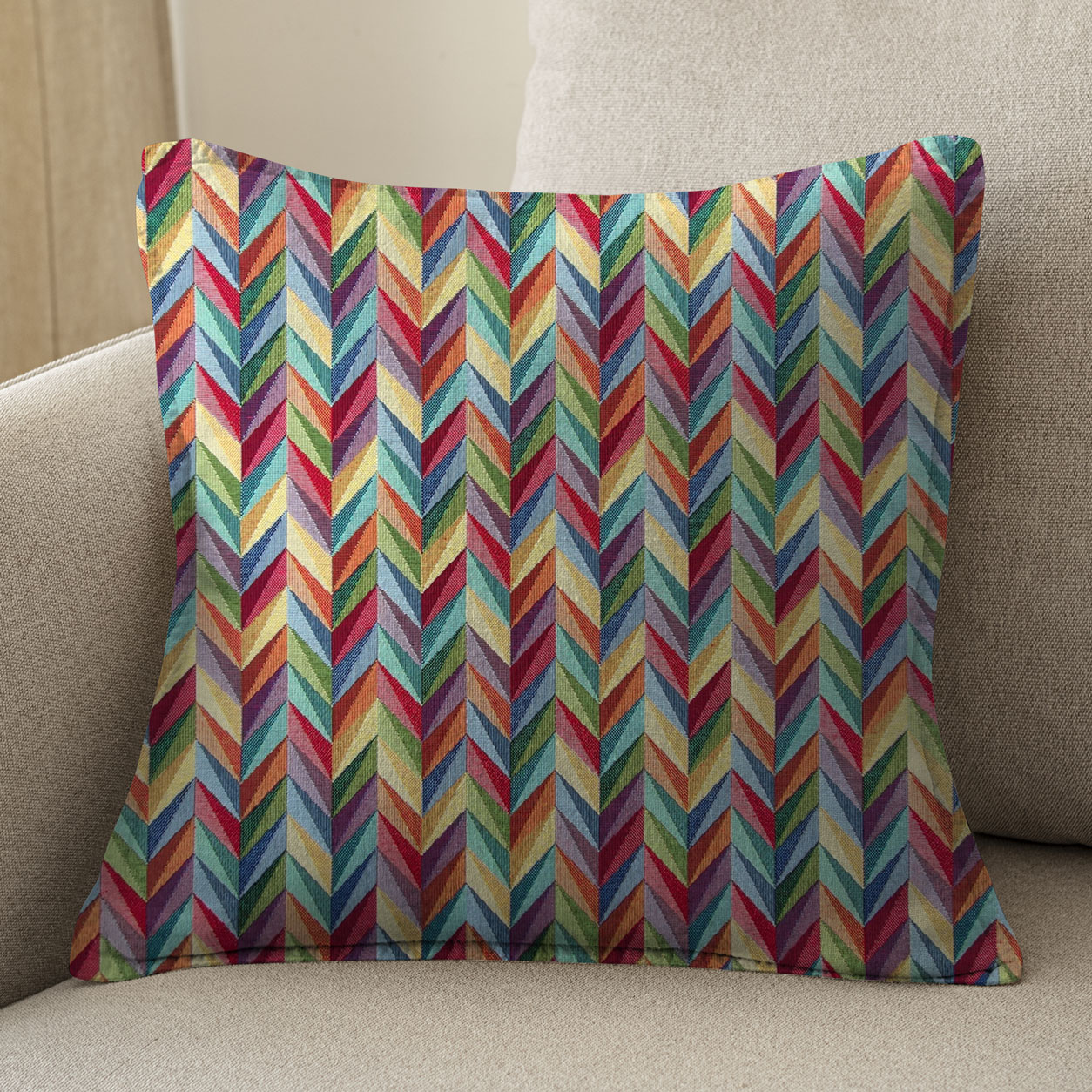 Tessuto Gobelin Zig Zag Geometrico