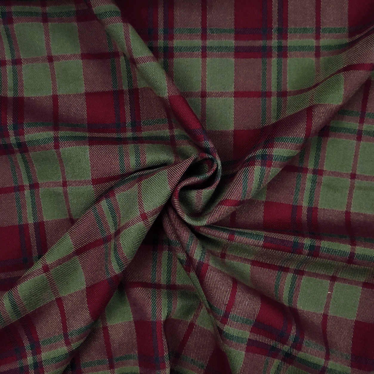 Tessuto Scozzese Fuxia e  Verde