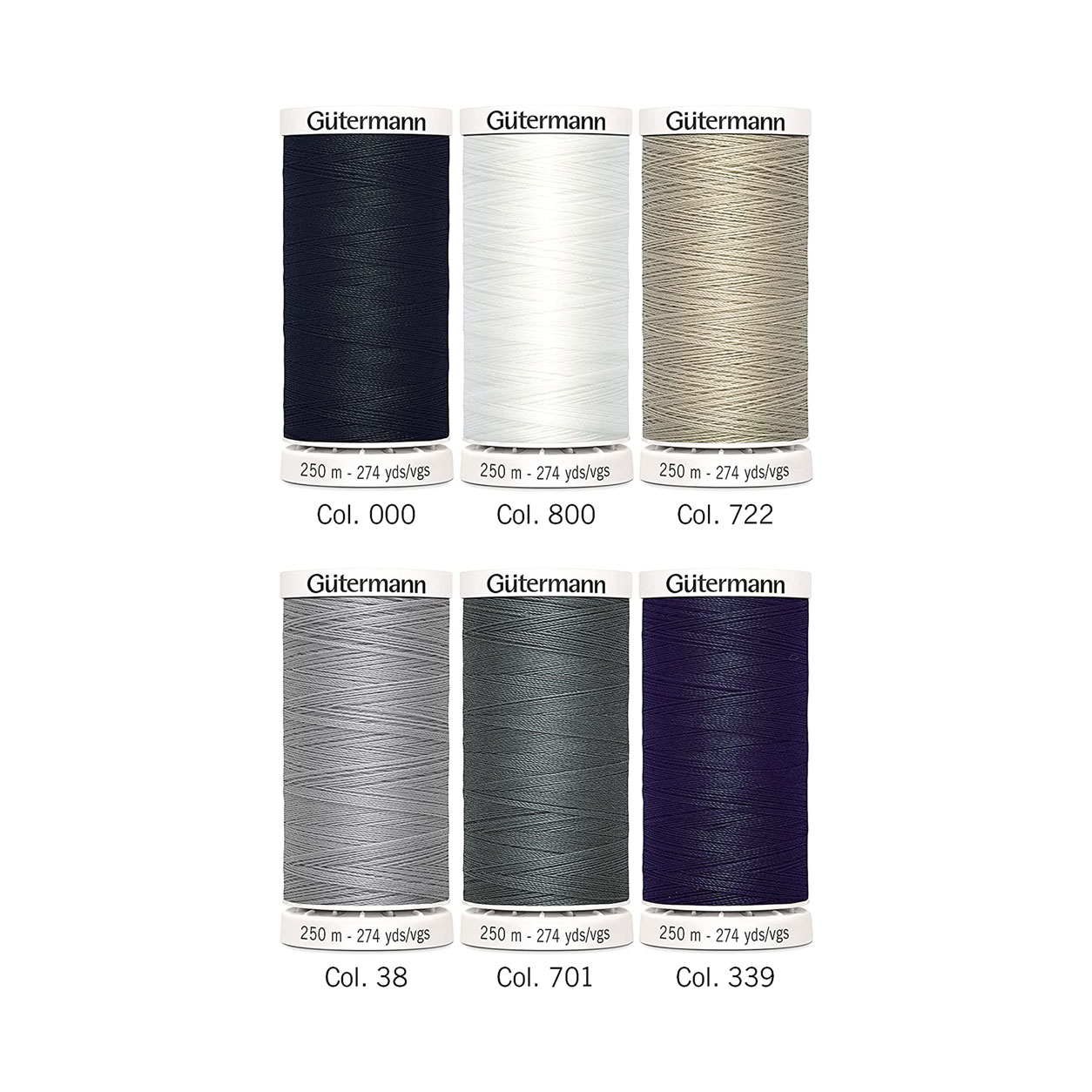 Gutermann Cucitutto Creative Toni Neutri 6 Bobine