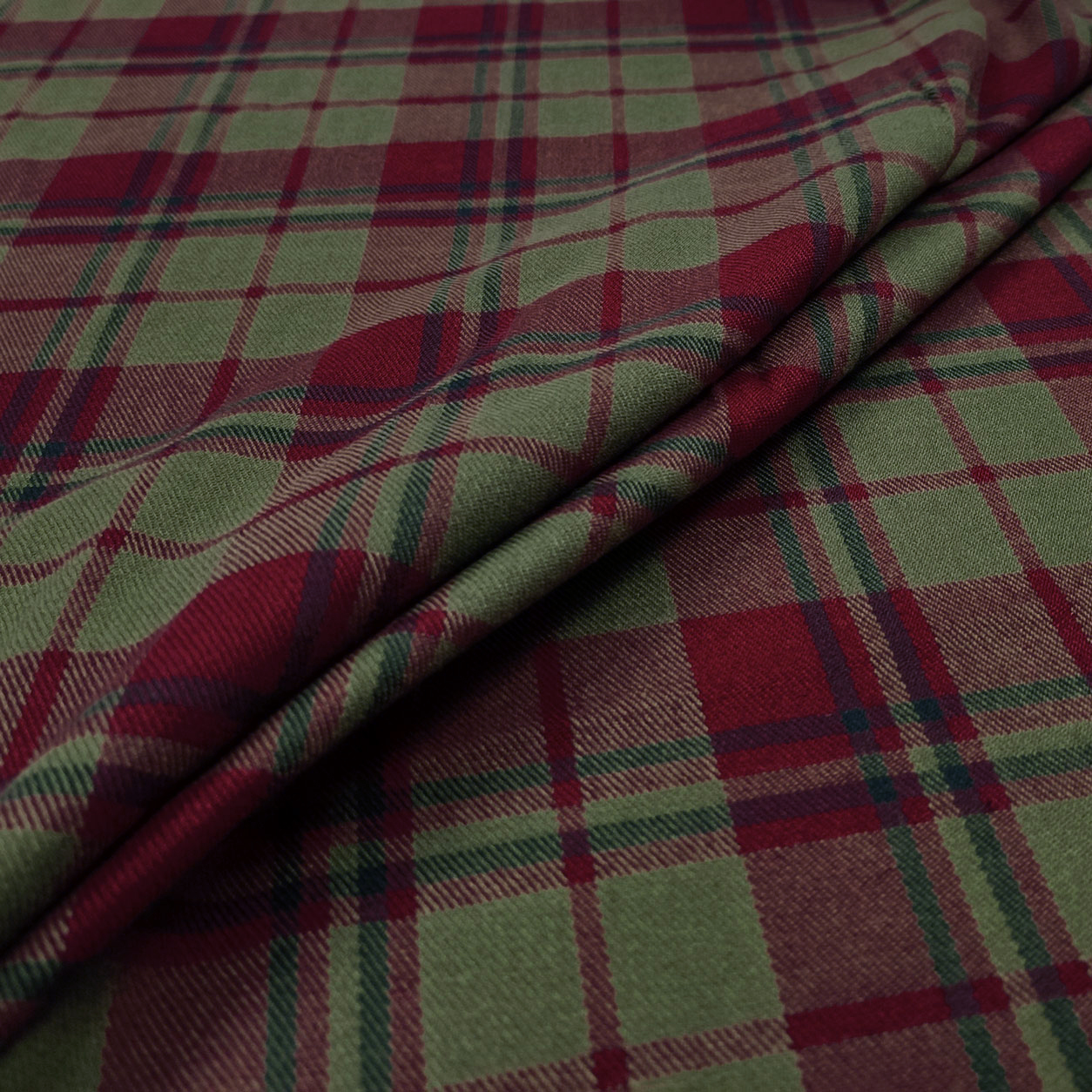 Tessuto Scozzese Fuxia e  Verde