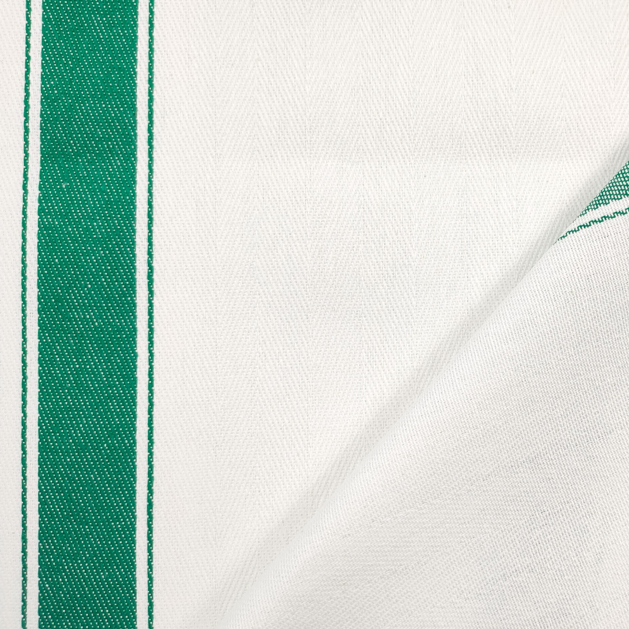 Tessuto per Strofinacci Doppio Bordo Largo Verde Image