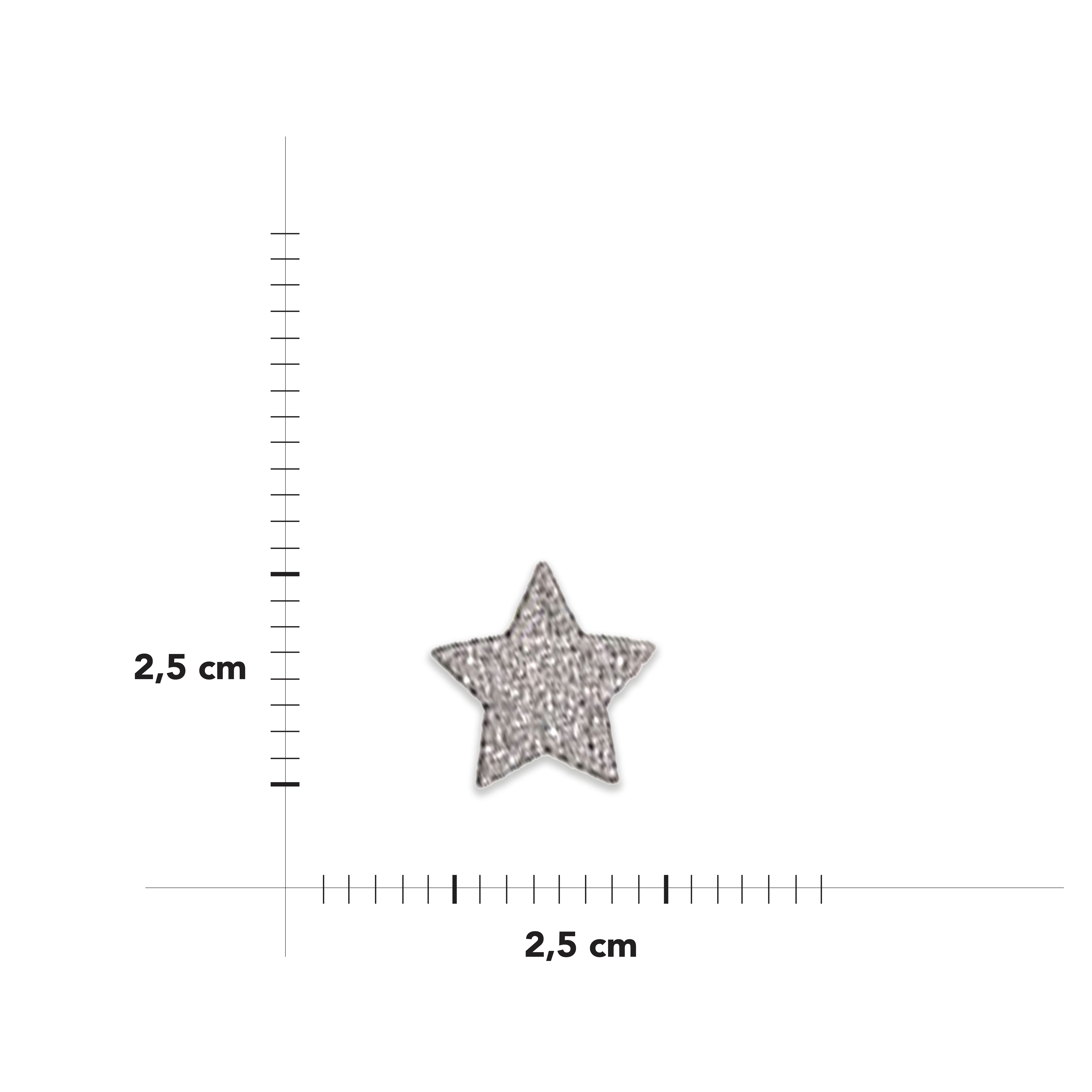 Applicazione Termoadesiva Stella Glitter Image