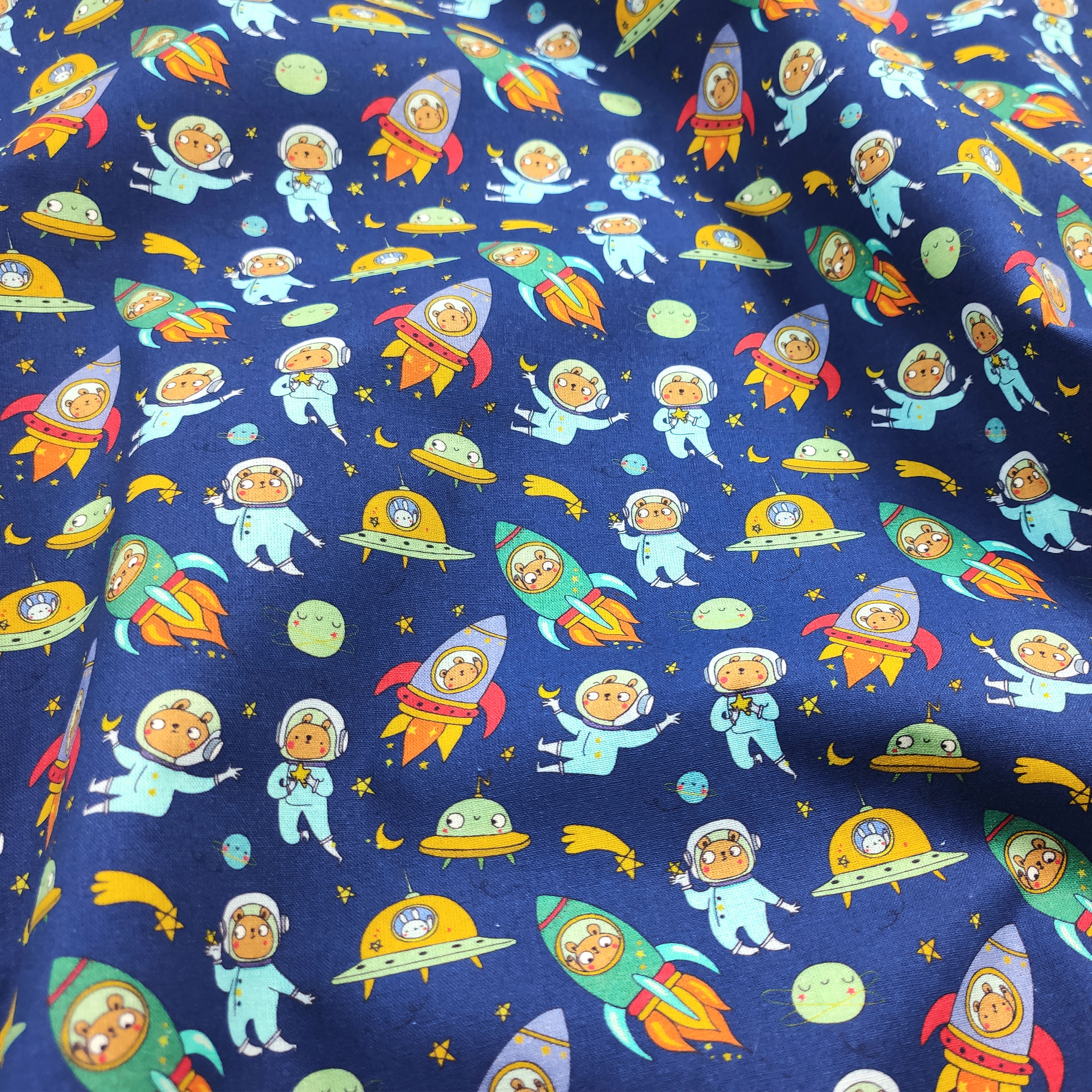 Cotone Orsetti Astronauti Piccoli