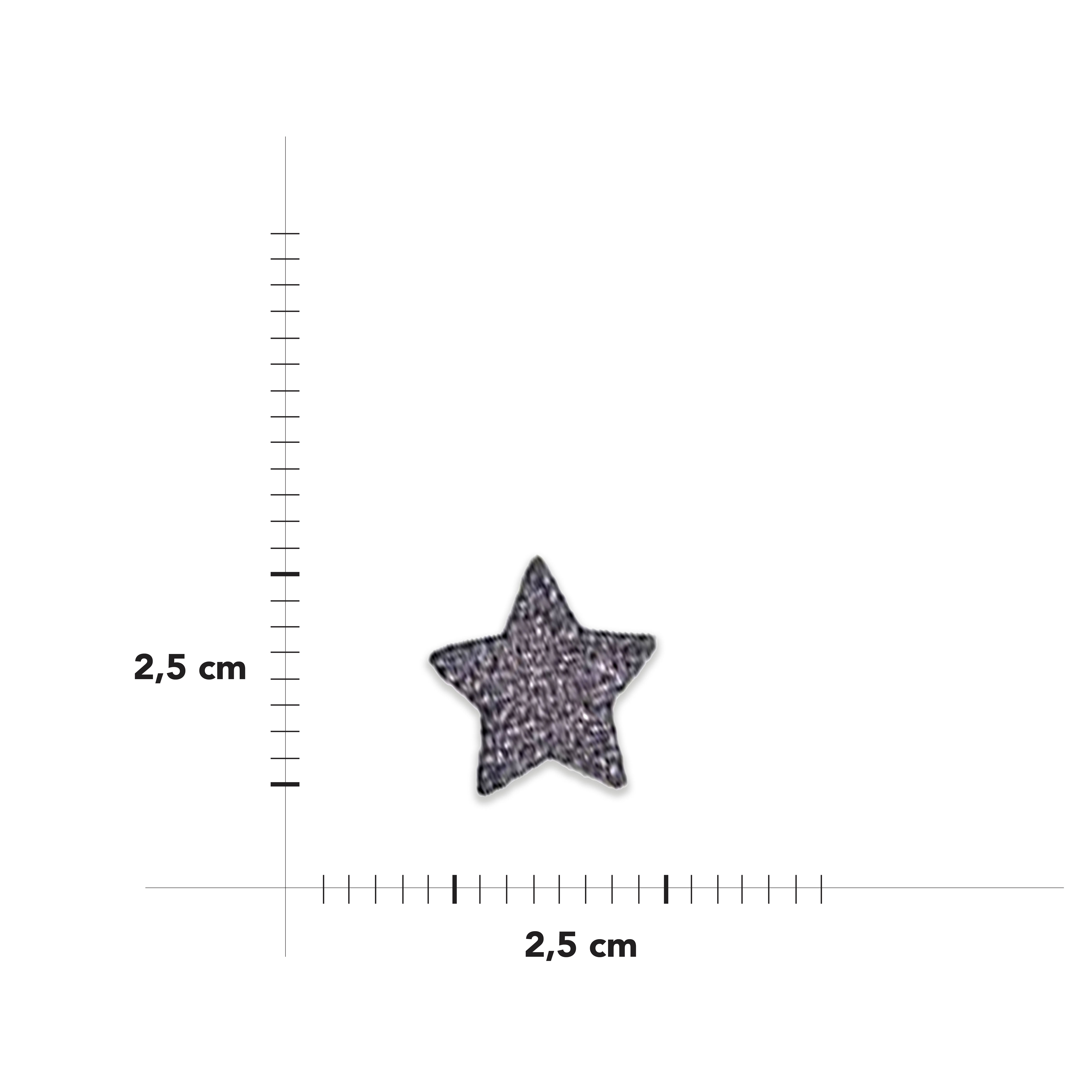 Applicazione Termoadesiva Stella Glitter Image