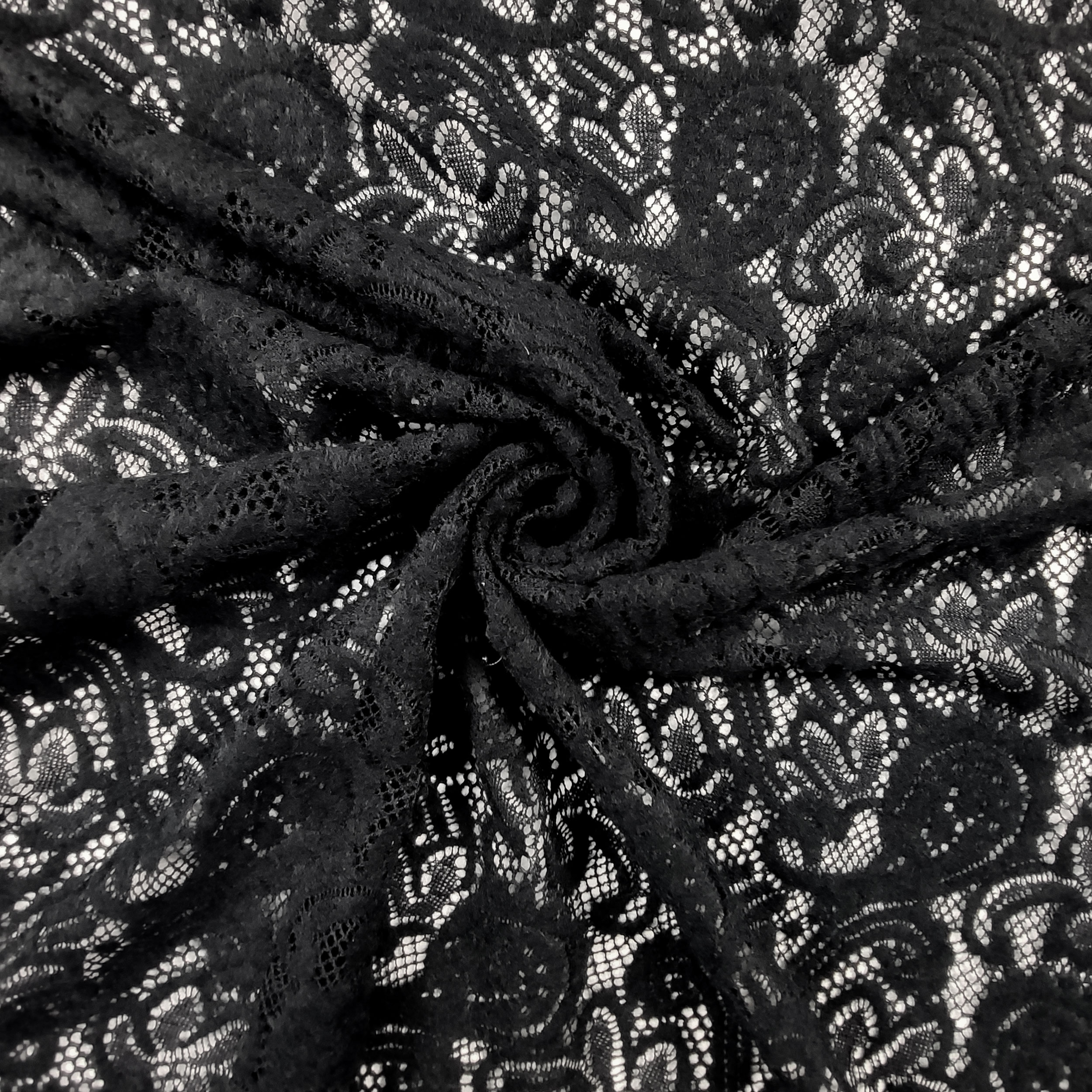 Pizzo in Misto Lana Nero Image