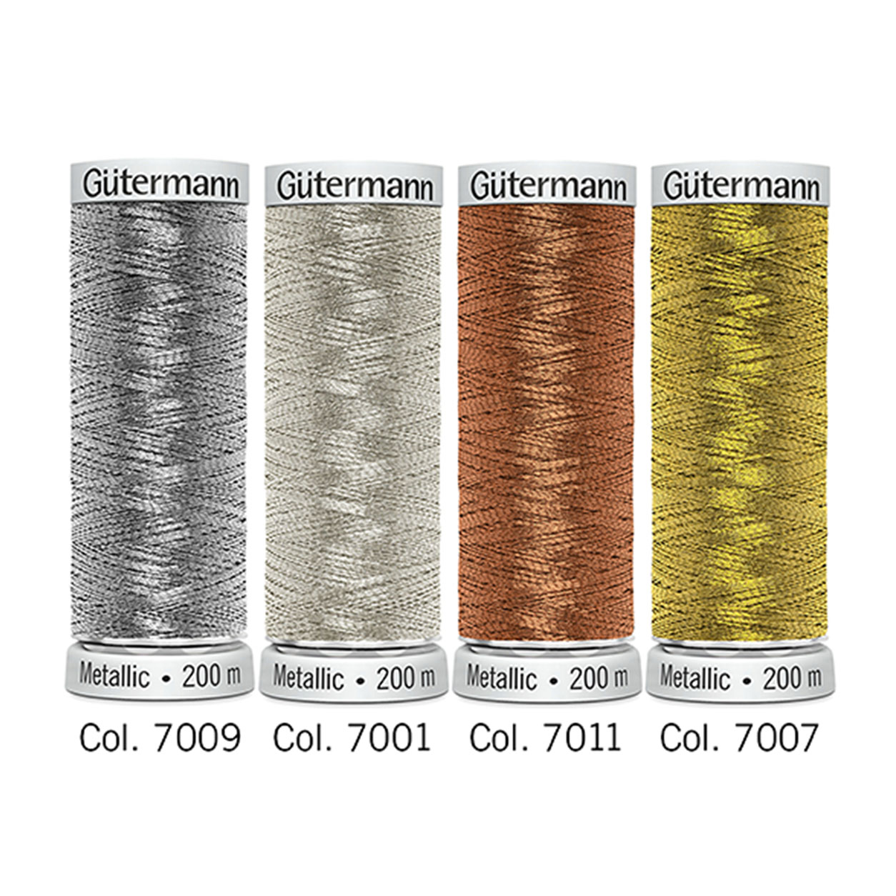 Gutermann Filo Effetto Metallizzato 4 Bobine