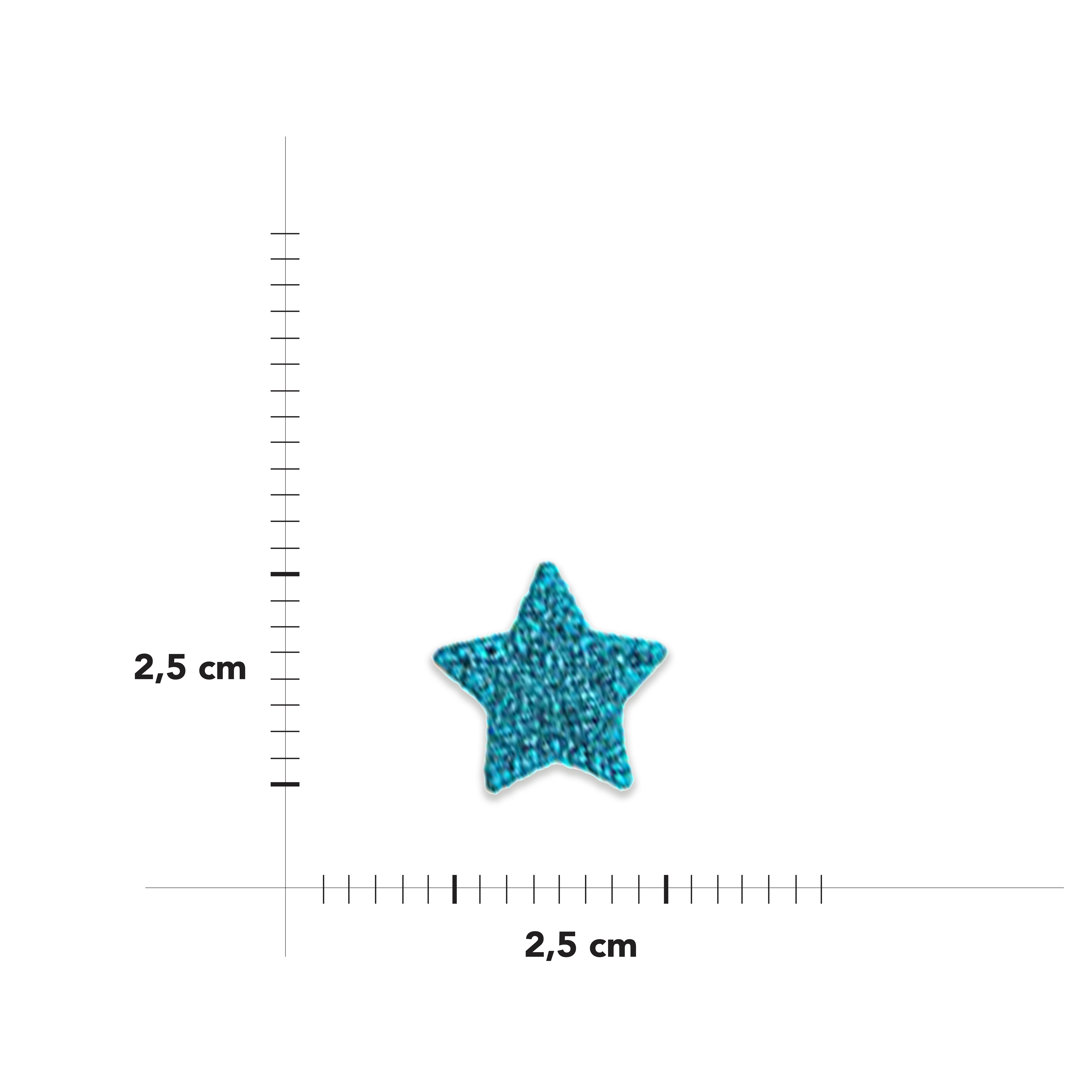 Applicazione Termoadesiva Stella Glitter Image