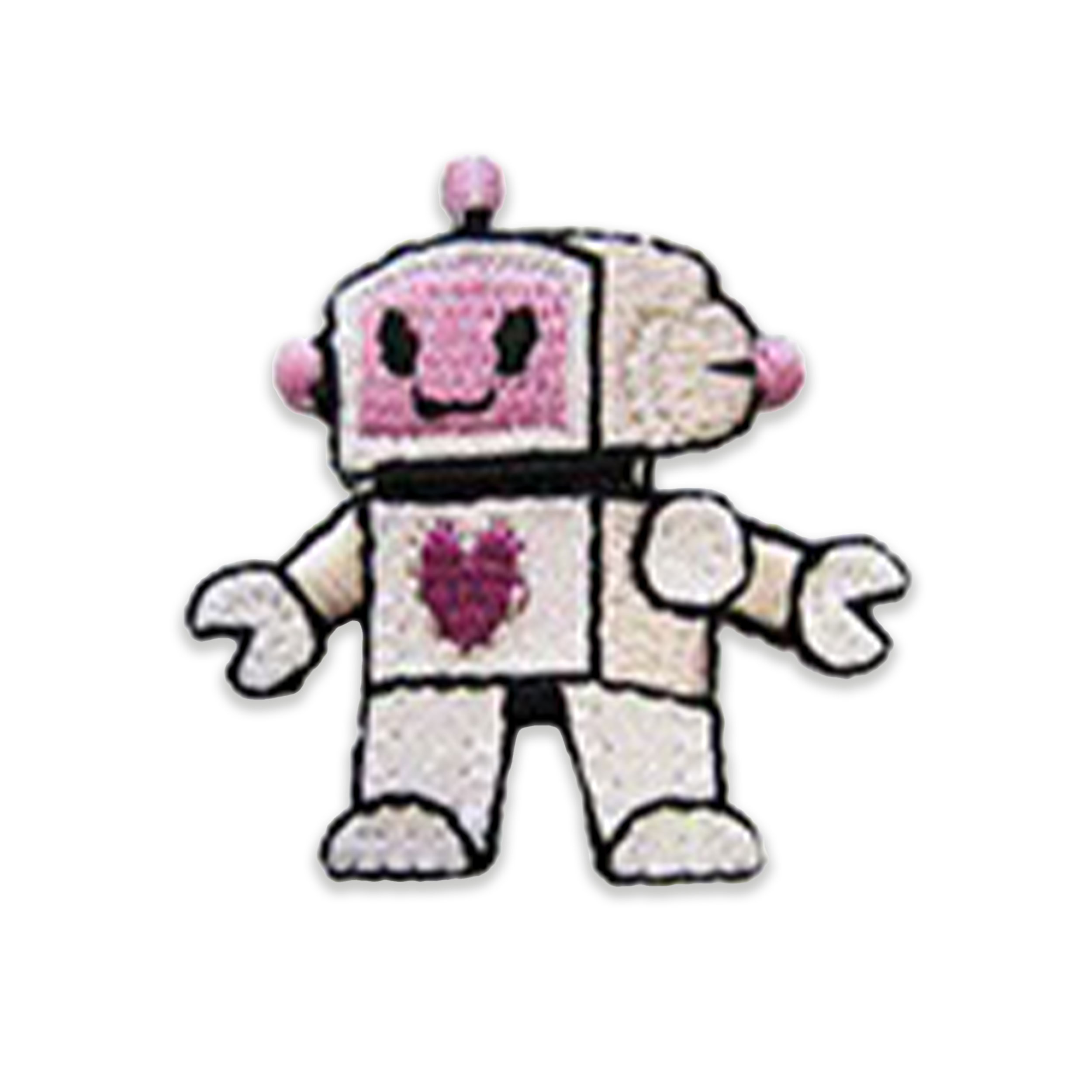Applicazione Termoadesiva Robot Glitter Rosa Image