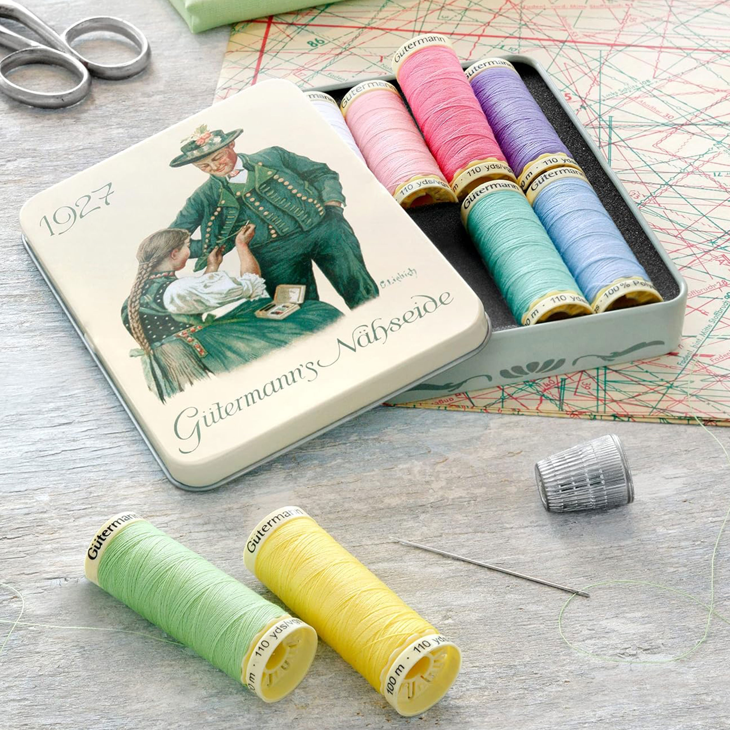 Gutermann Box Nostalgia 1927 Cucitutto 100 m