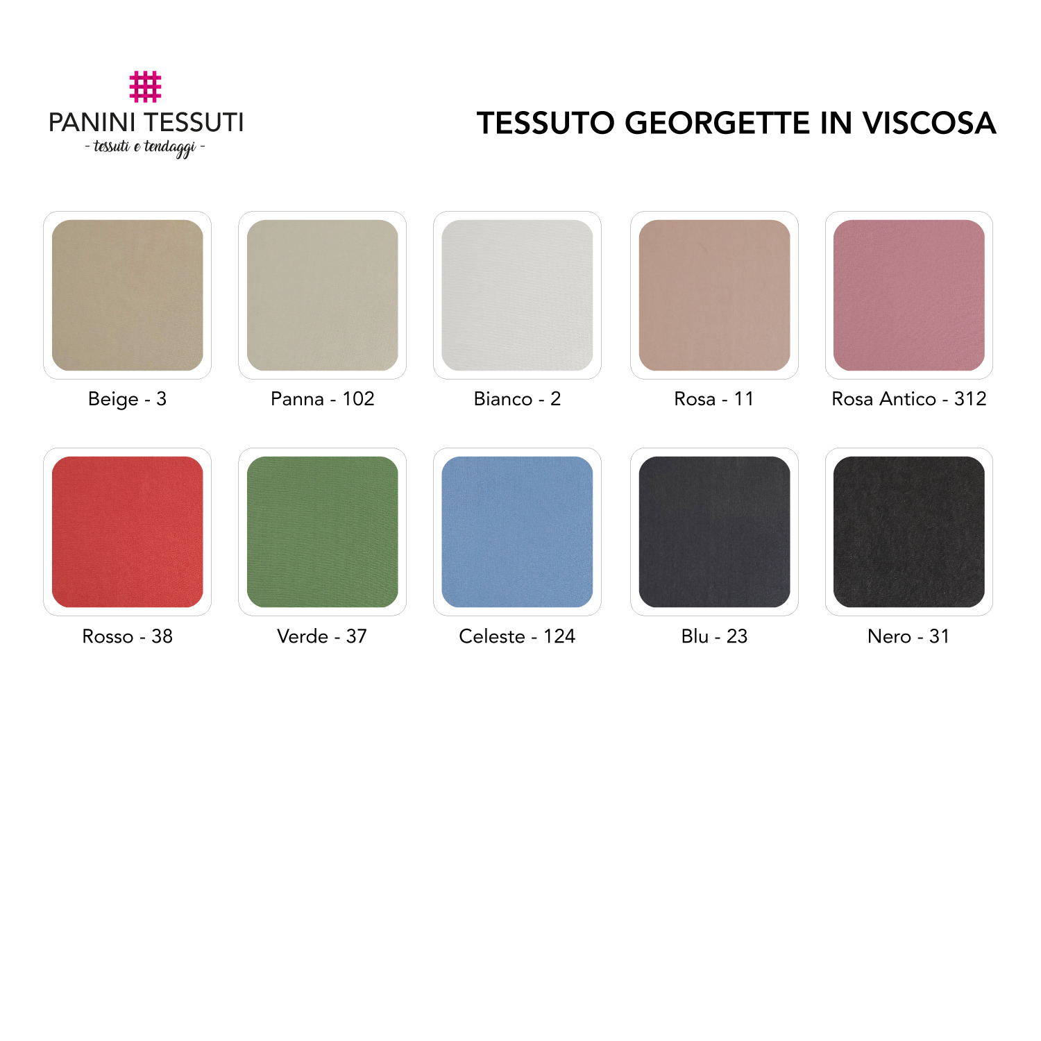 Tessuto Georgette in Viscosa Image