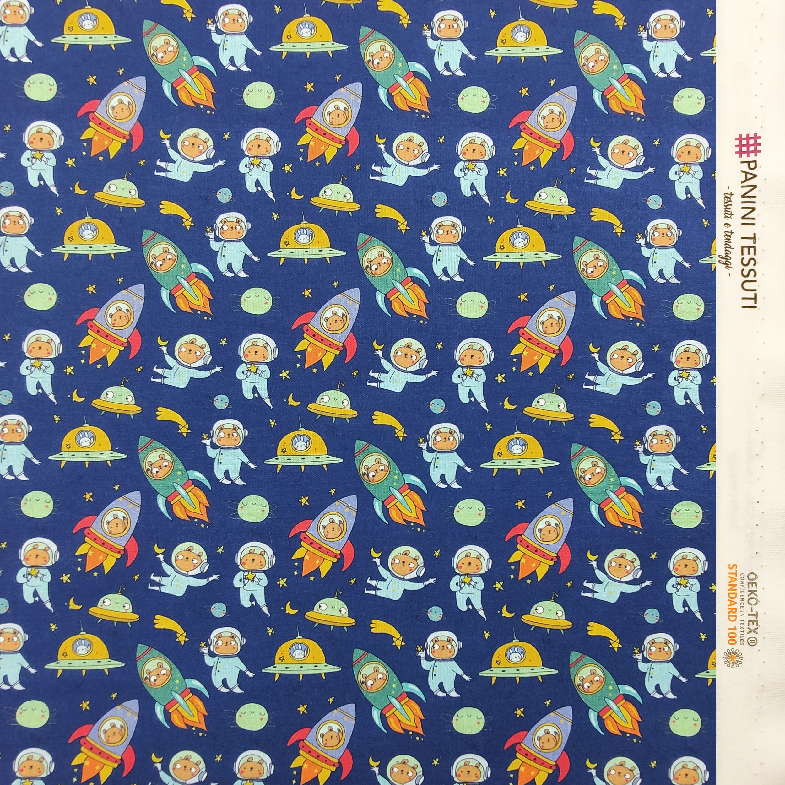 Cotone Orsetti Astronauti Piccoli