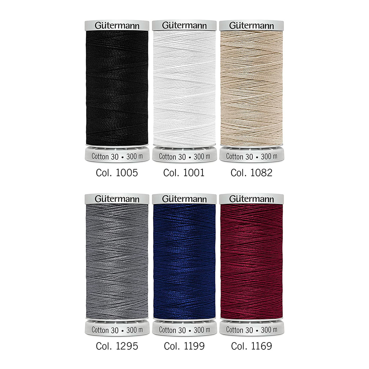 Gutermann Filo Cotone 300 m 6 Bobine