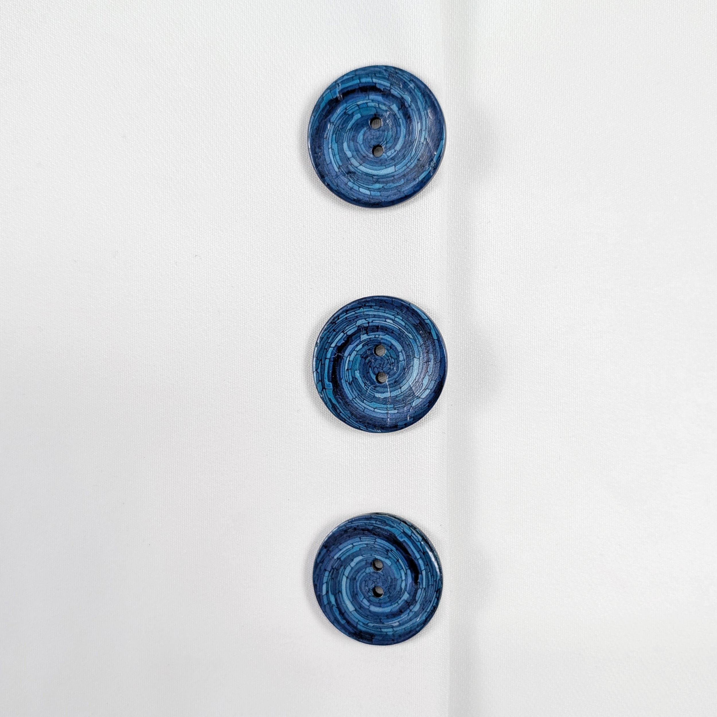 Bottone Spirale Blu 2 Fori Image