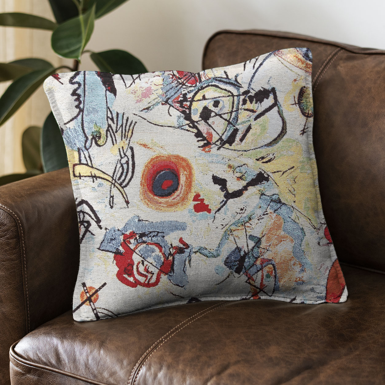 Tessuto Gobelin Arredo Tela Astratta