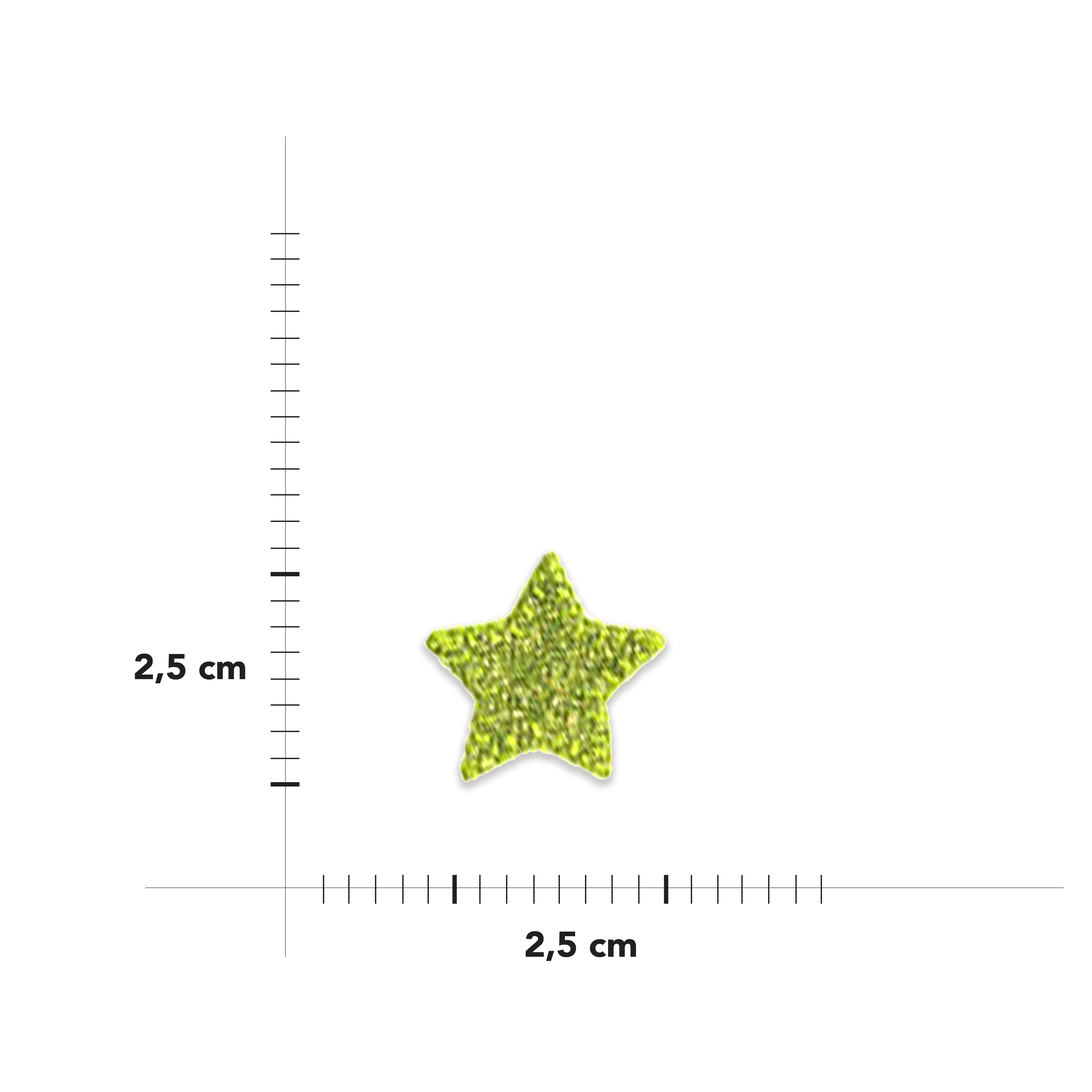 Applicazione Termoadesiva Stella Glitter Image