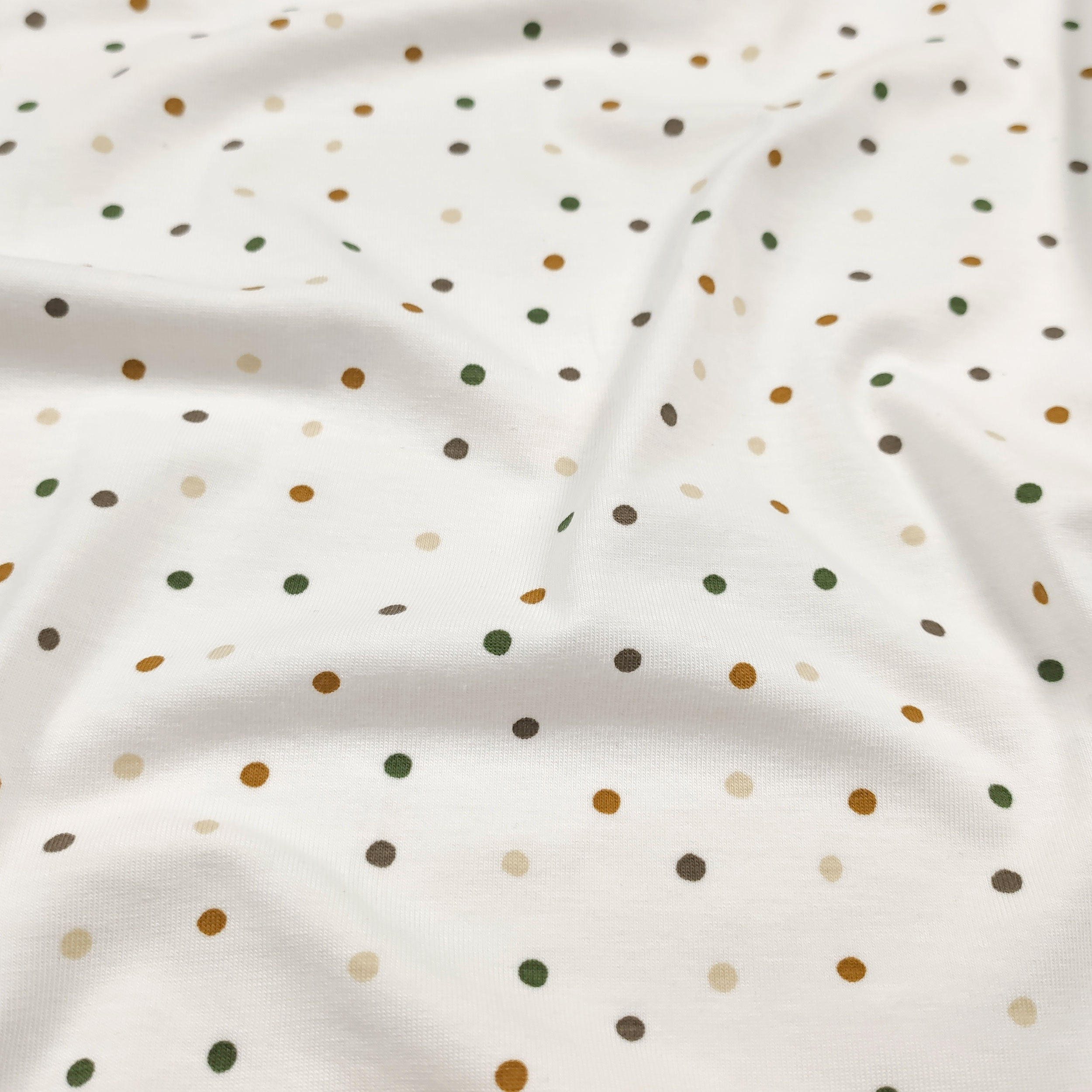 Jersey di Cotone Pois Multicolor Image