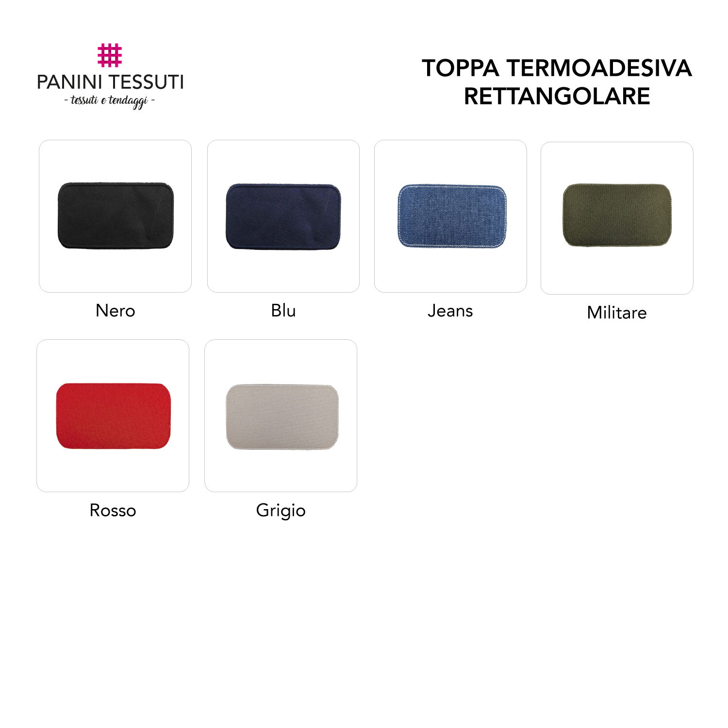 Toppa Termoadesiva Rettangolare Image