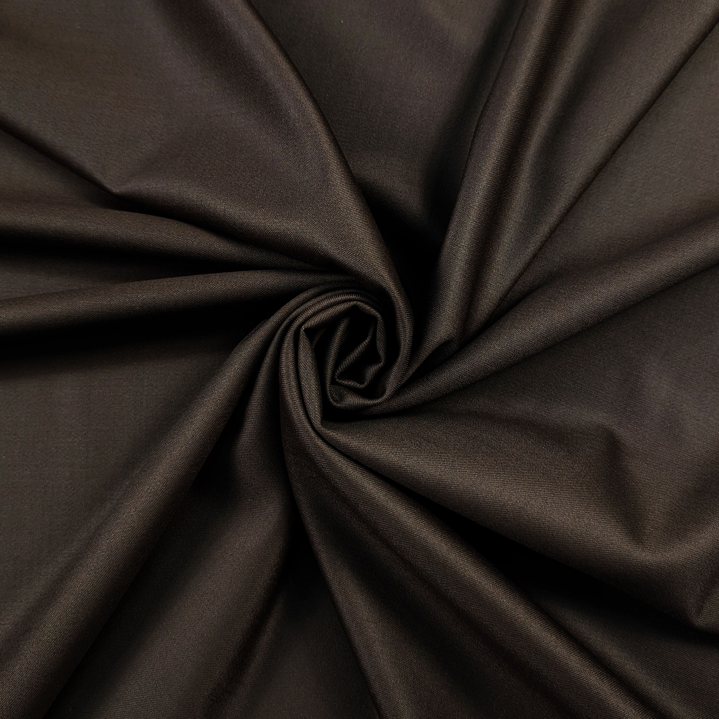 Raso di Lana Elasticizzato Marrone Scuro Image