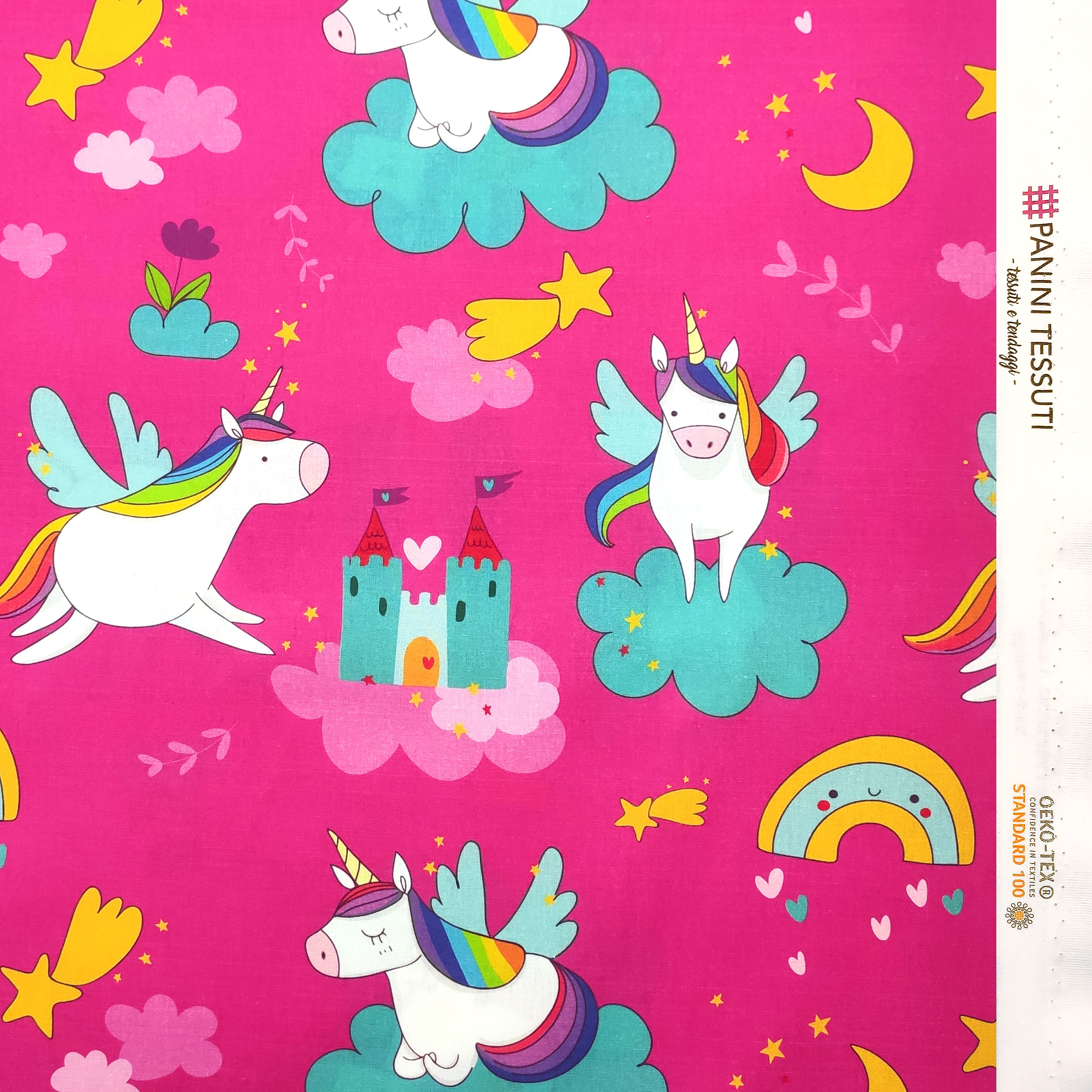 Cotone Unicorni e Castelli Grandi