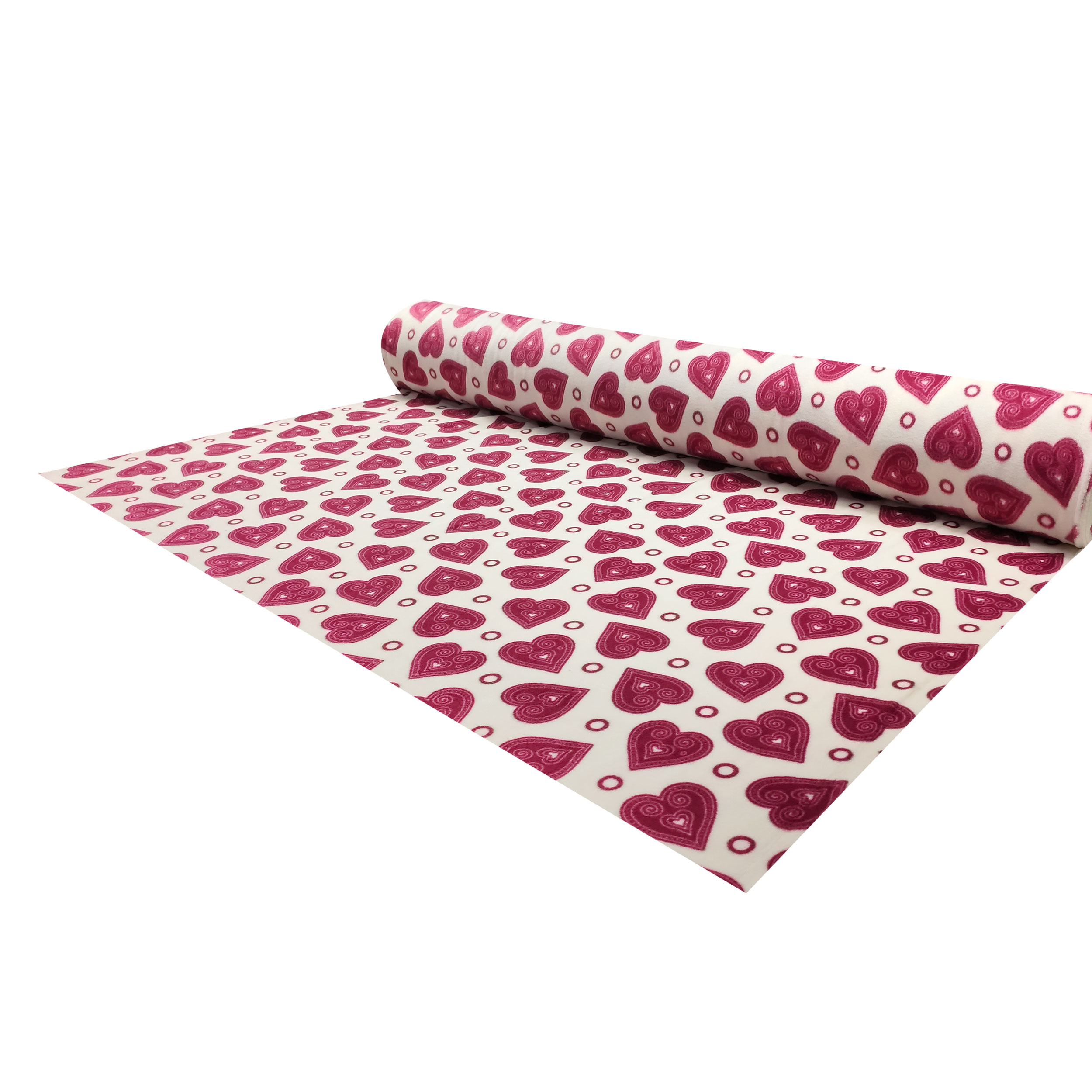 Pile Cuori Bordeaux Sfondo Bianco