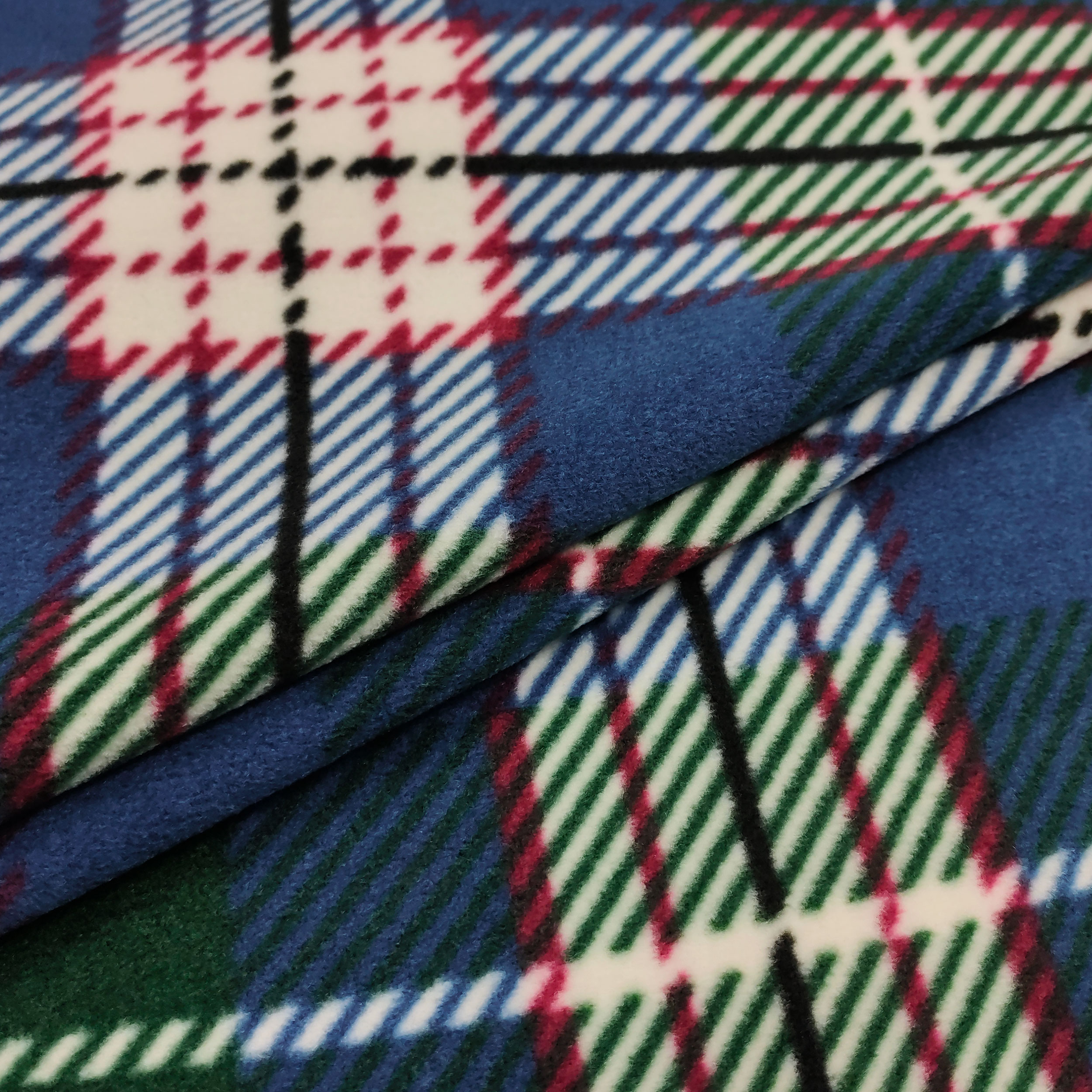 Pile Tartan Toni del Blu e Verde