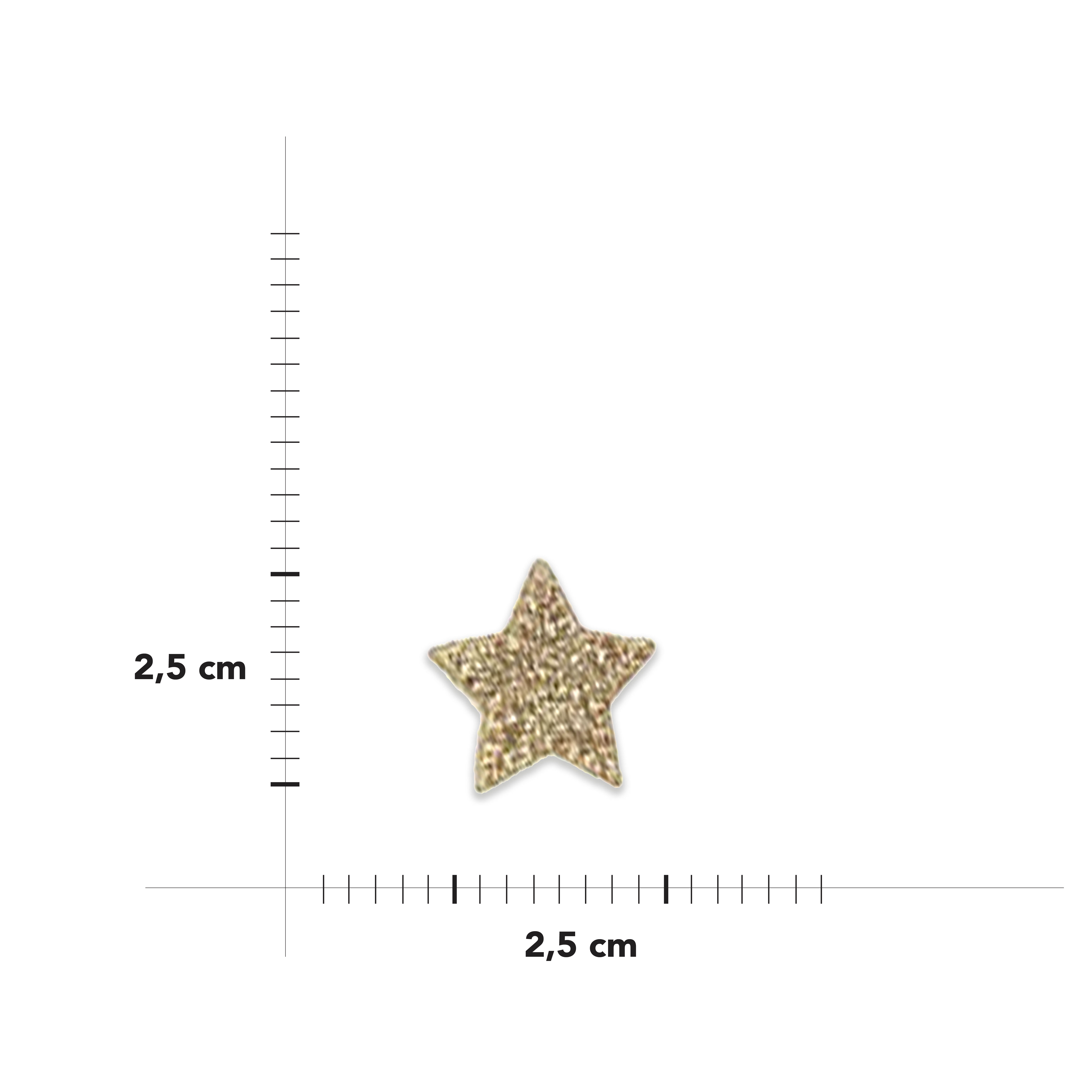Applicazione Termoadesiva Stella Glitter Image