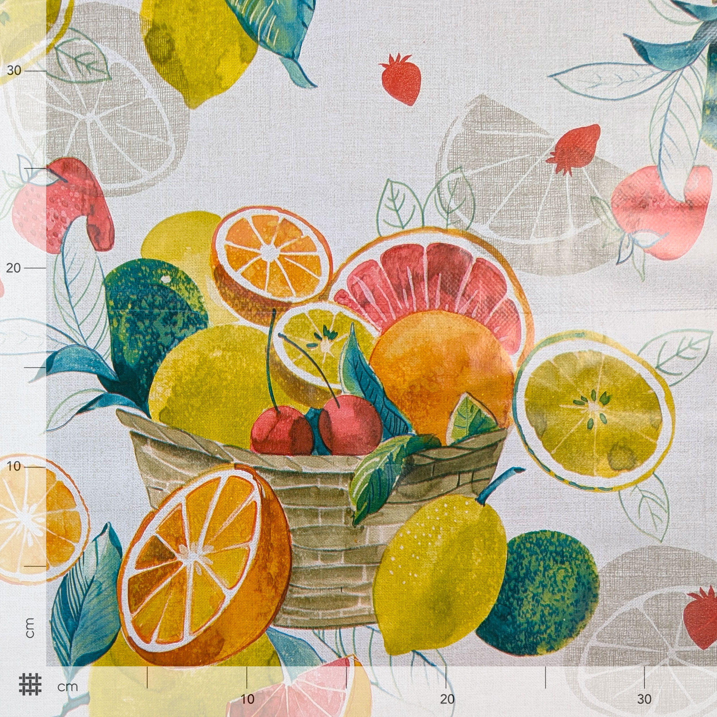 Tessuto per Tovaglia Cerata Cesti di Frutta Image