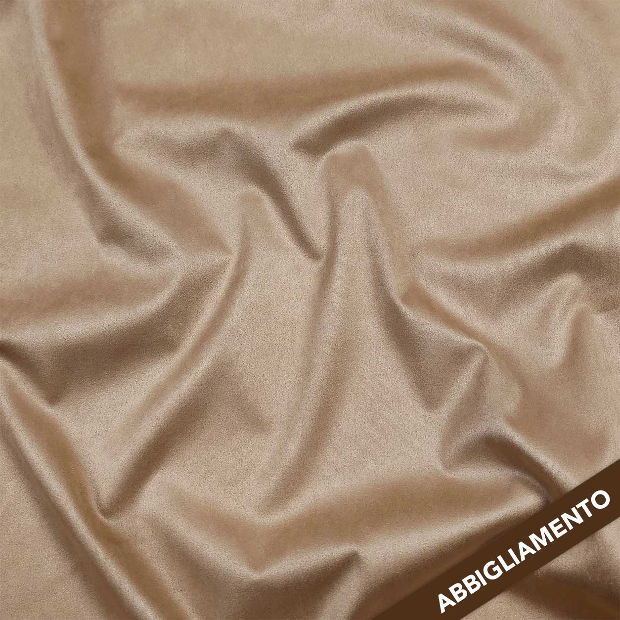 Tessuto Dainetto Scamosciato Elasticizzato Sabbia