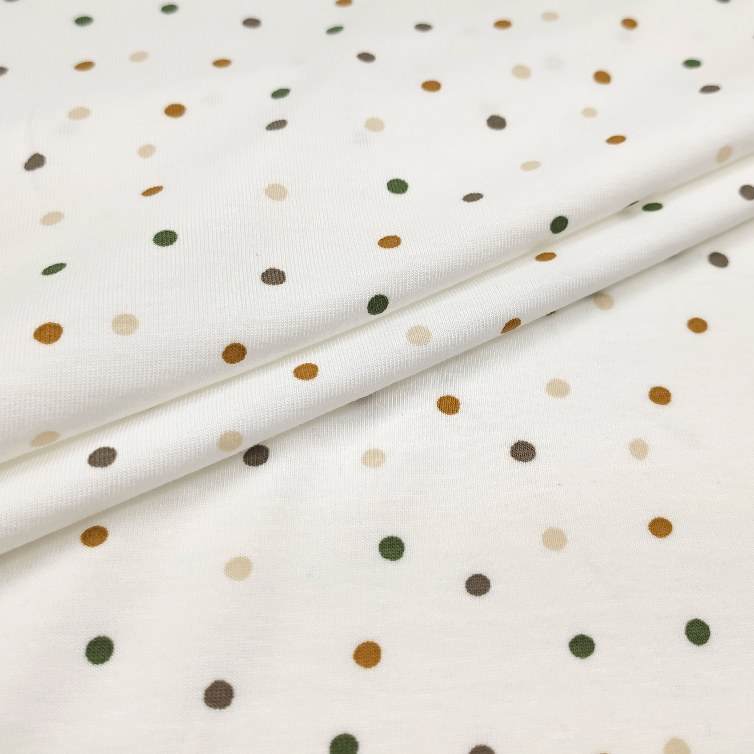 Jersey di Cotone Pois Multicolor Image