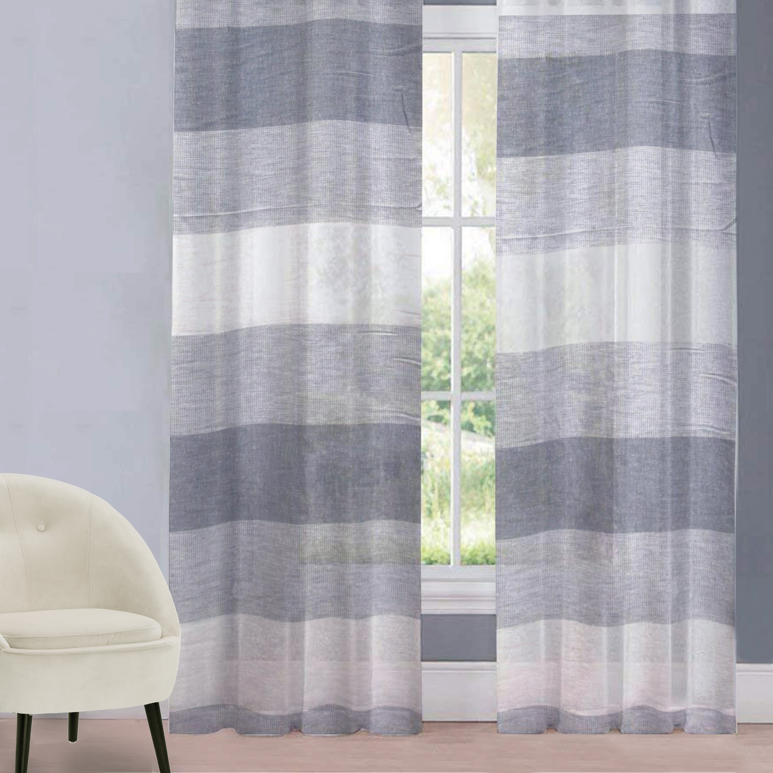 Tessuto Tenda Righe Lucy Image